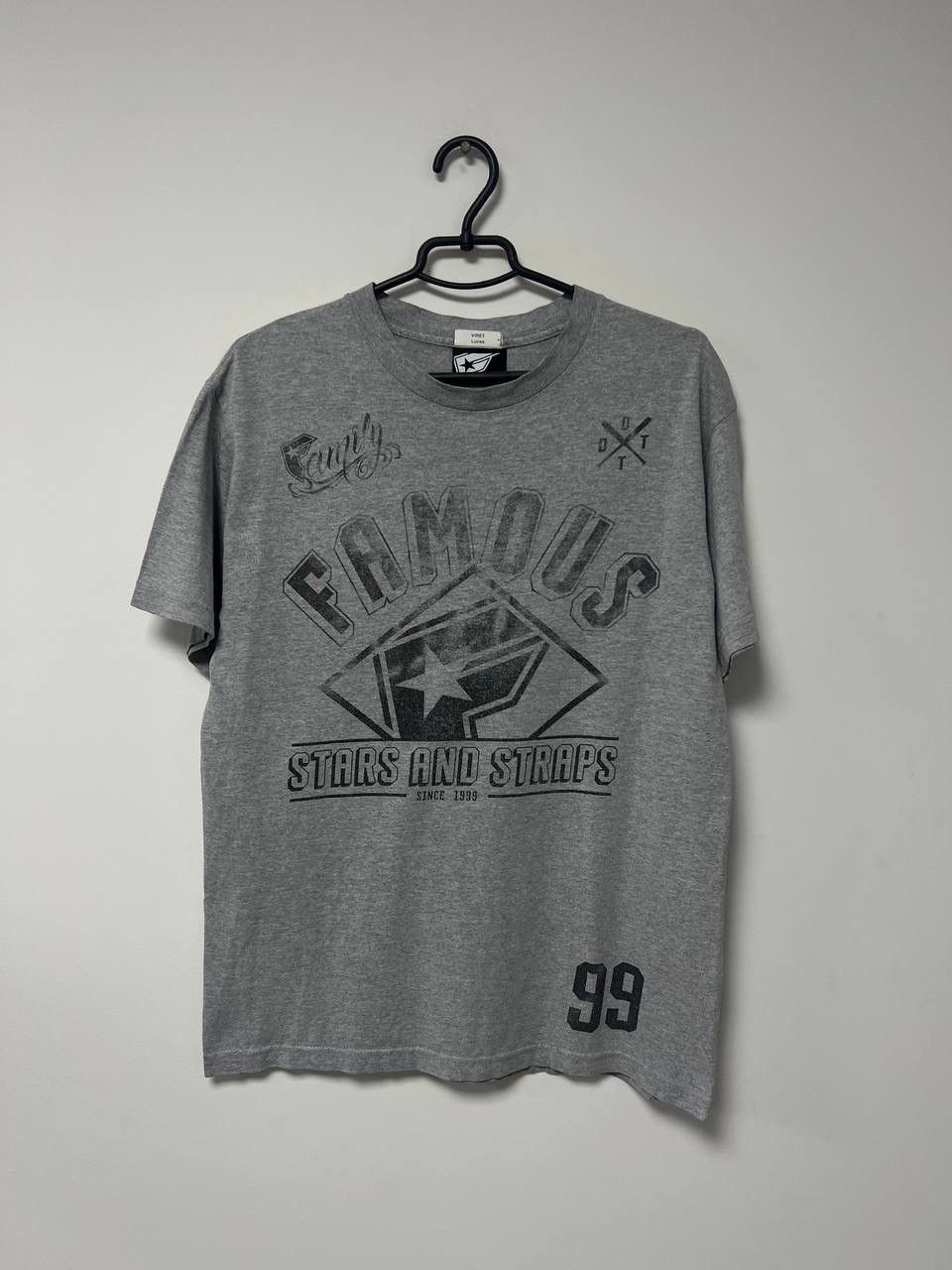 Famous Stars And Straps Vintage 1999 Famous Star and Straps T shirt Big Logo Tee M Size US M / EU 48-50 / 2 - 2 Thumbnail