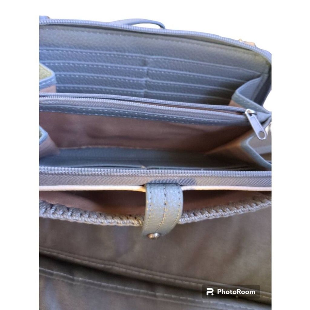 The Sak The Sak Iris Crossbody Navy Blue & Gray Soft Pebbled Leather Size ONE SIZE - 3 Thumbnail