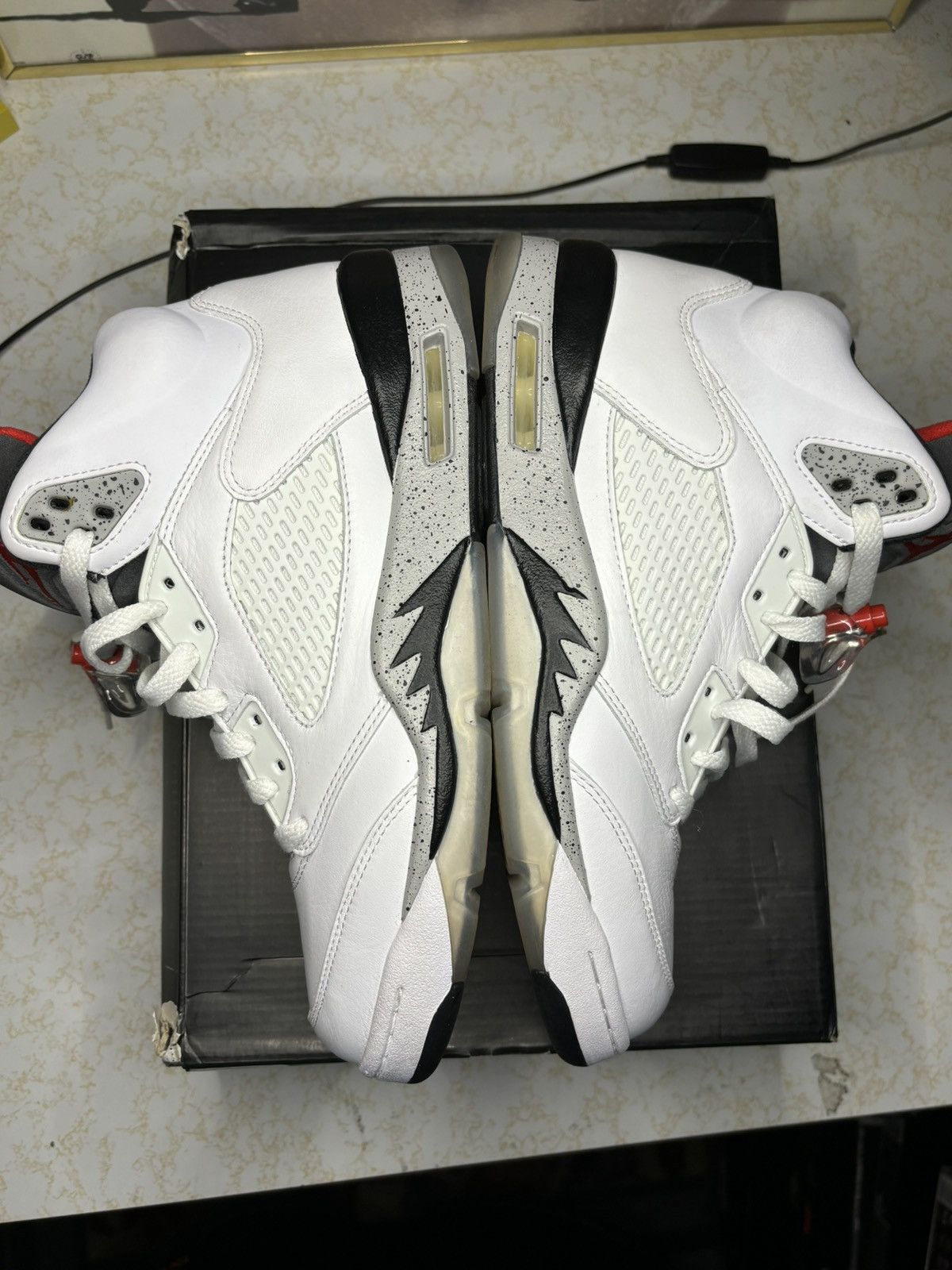 Jordan Brand Jordan Retro 5 “White Cement” Size US 9 / EU 42 - 4 Thumbnail