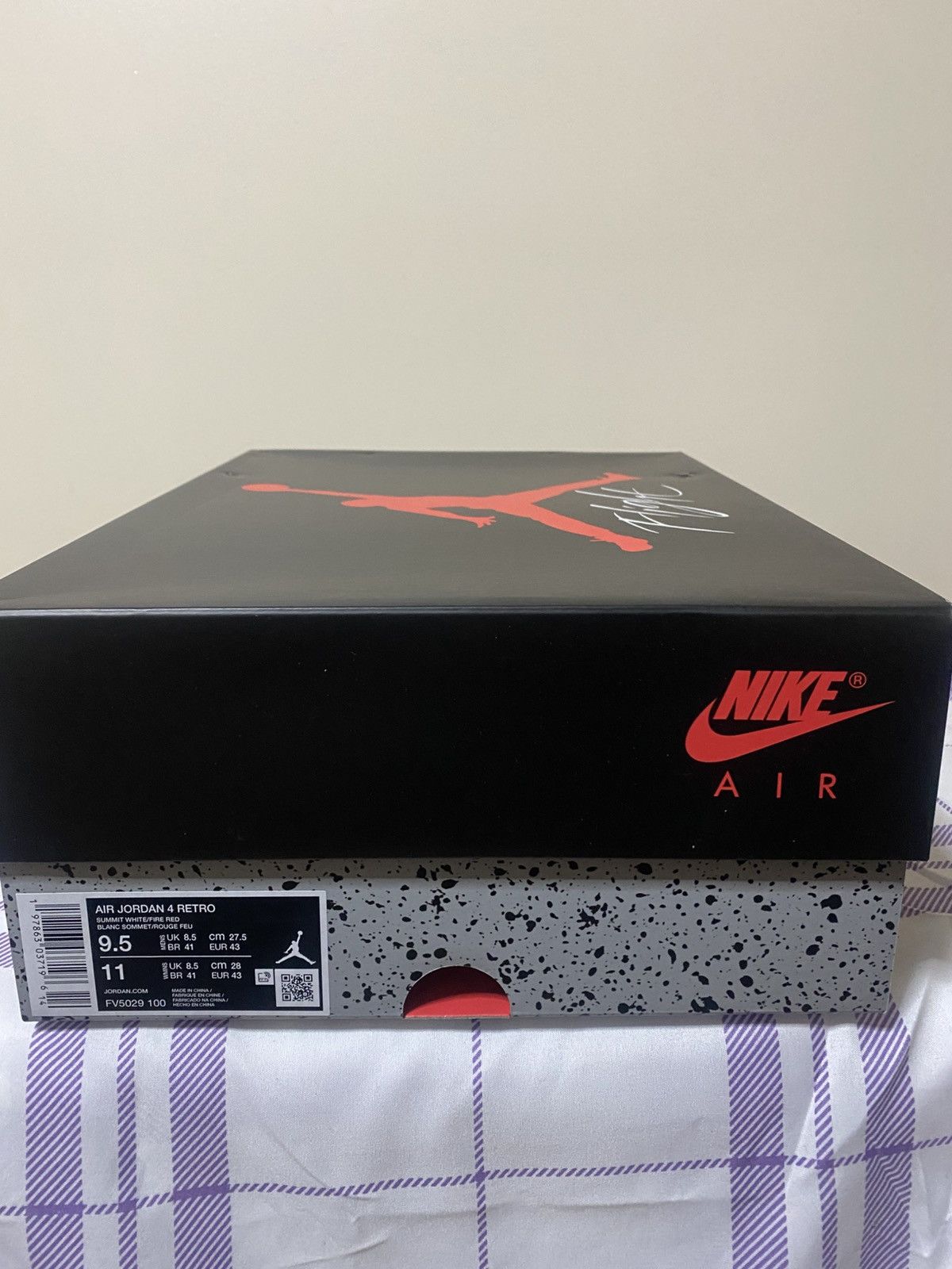 Jordan Brand Air jordan Retro 4s "White cement" Size US 9.5 / EU 42-43 - 8 Thumbnail