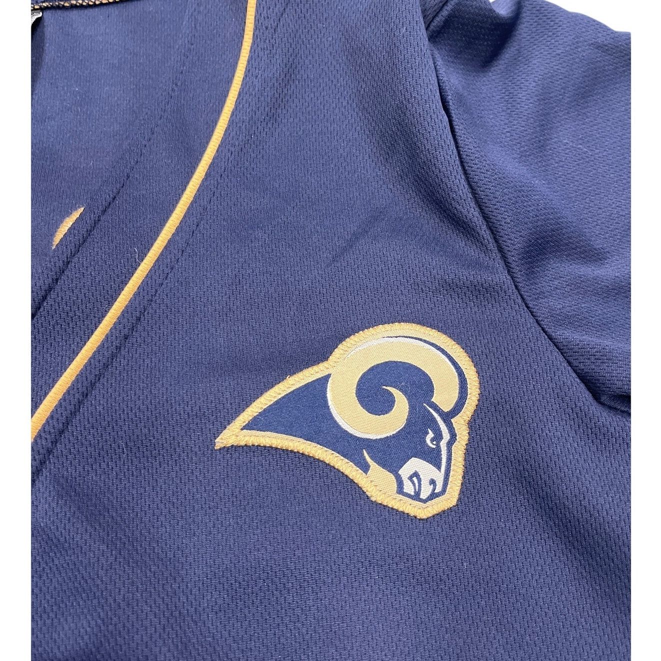 NFL LA Rams Authentic NFL Jersey Blue Gold Small Stitched Logo Size US S / EU 44-46 / 1 - 4 Thumbnail
