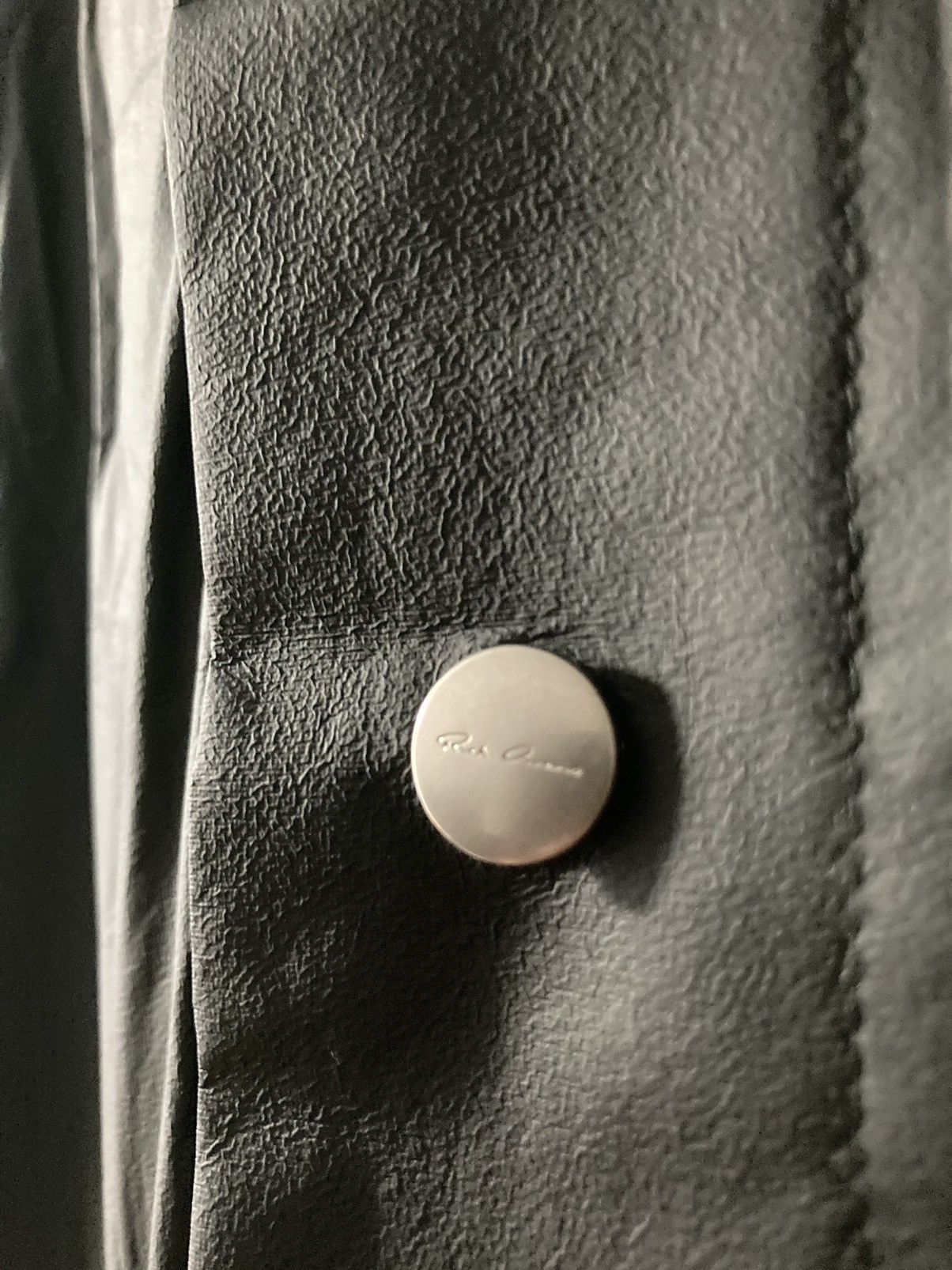 Rick Owens S/S 20 "TECUATL" Calf Leather Pocket Raincoat Rick Owens Size US M / EU 48-50 / 2 - 5 Thumbnail