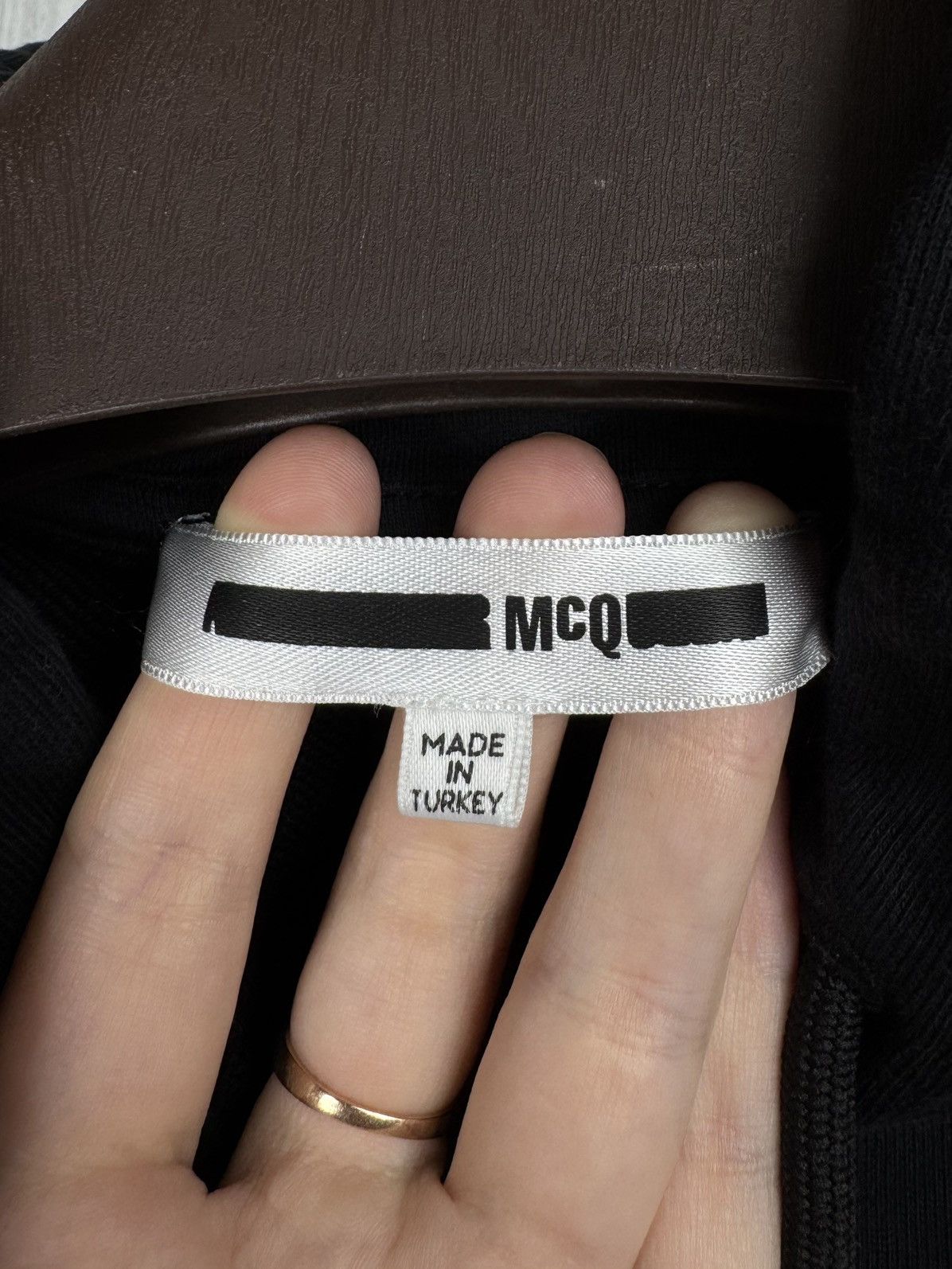 McQ Alexander McQueen McQ Alexander McQueen Black Acid Bunny French Terry Hoodie Size XXS / US 00 / IT 34 - 9 Thumbnail