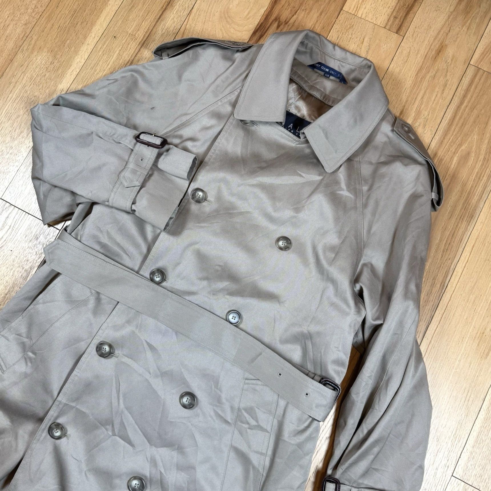 Ralph Lauren Ralph Lauren Trench Coat Mens 40R Cotton Blend Insulated Brown Size US L / EU 52-54 / 3 - 2 Thumbnail