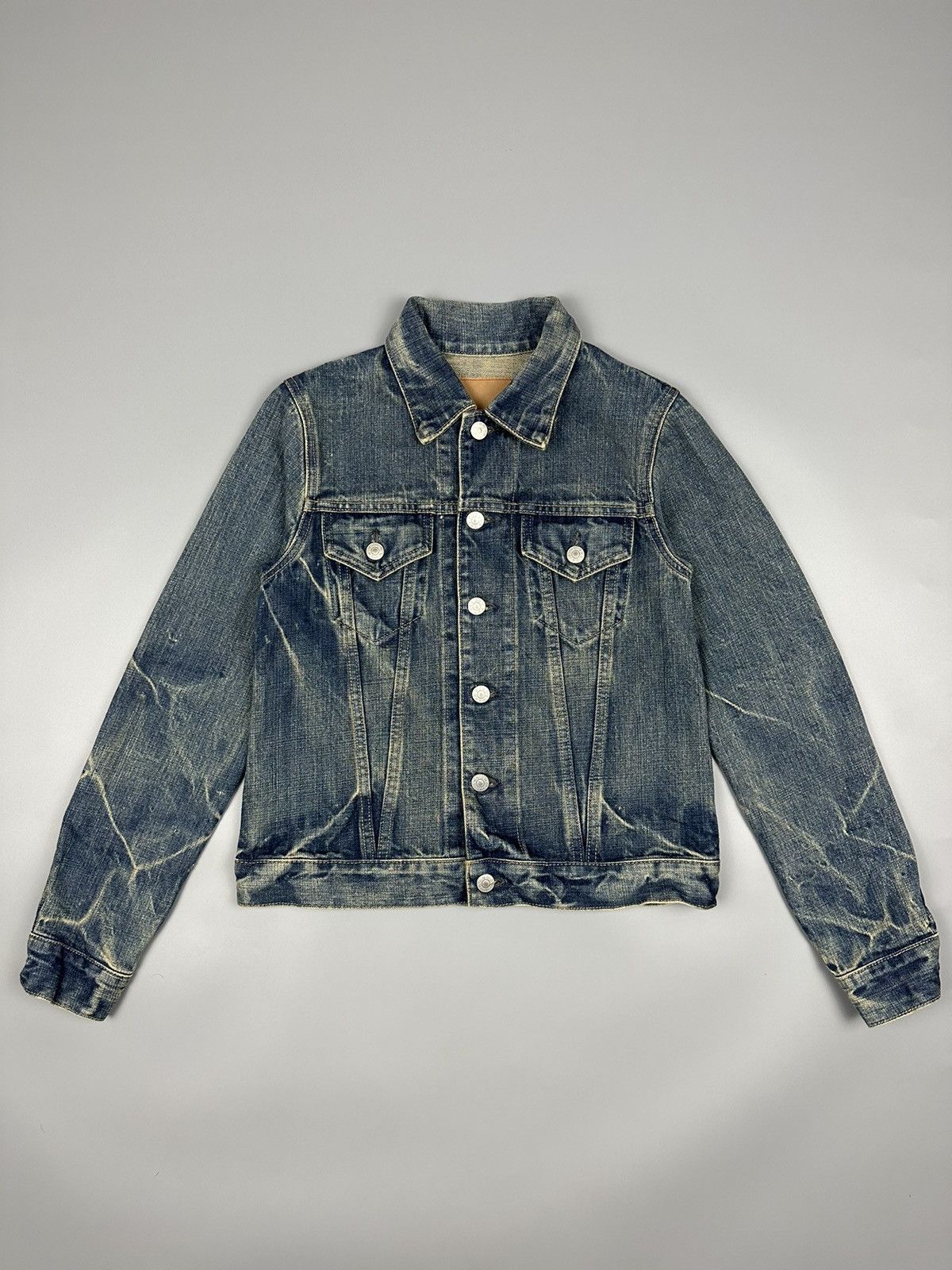 Japanese Brand Vintage Domingo D.M.G Lightning Denim Jacket Size US S / EU 44-46 / 1 - 1 Thumbnail