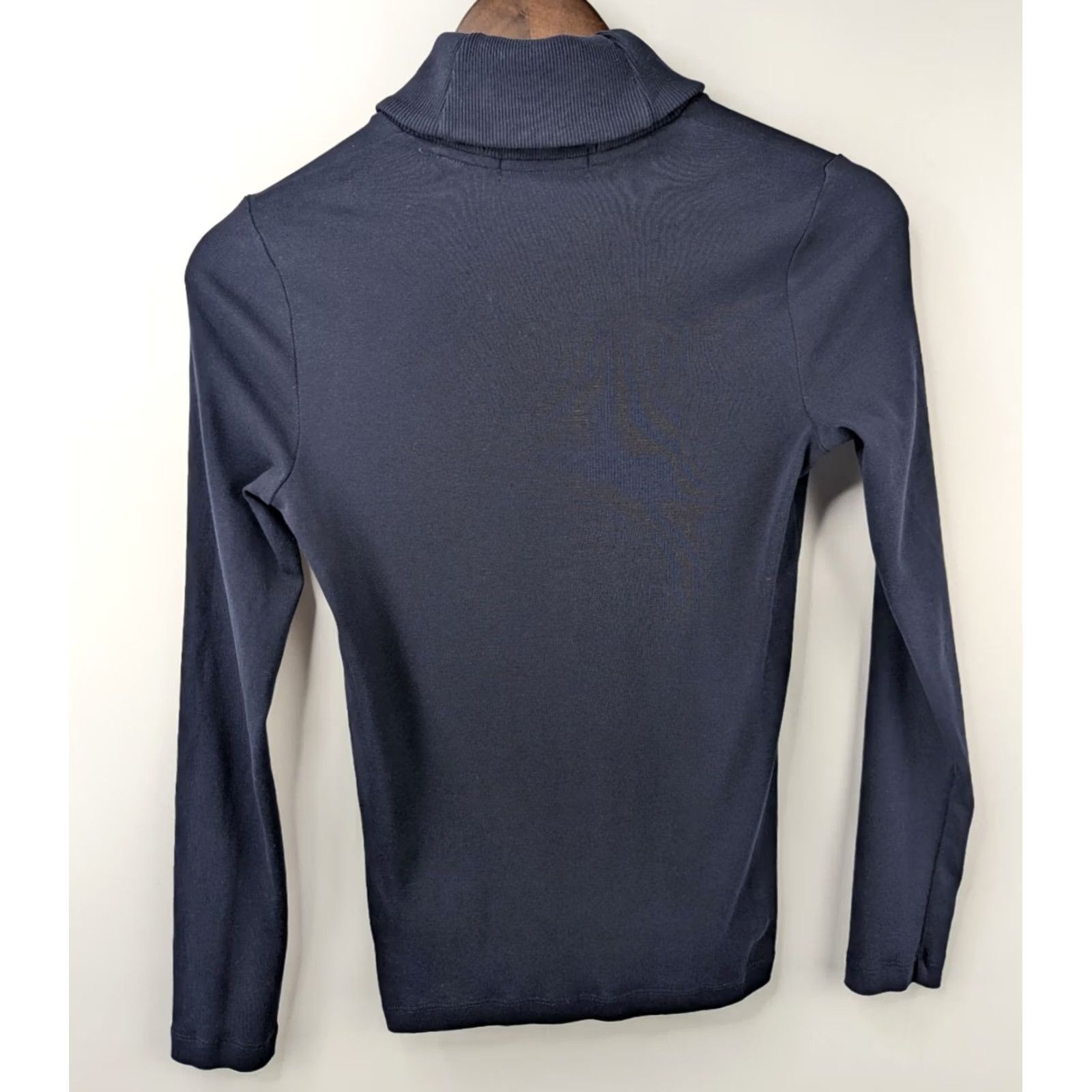Ralph Lauren VINTAGE? No — Lauren Ralph Lauren Navy Cotton Shawl Collar Toggle Button Sweater Womens P/P Shirt Pullover Knitted Cotton Size XXS / US 00 / IT 34 - 3 Thumbnail