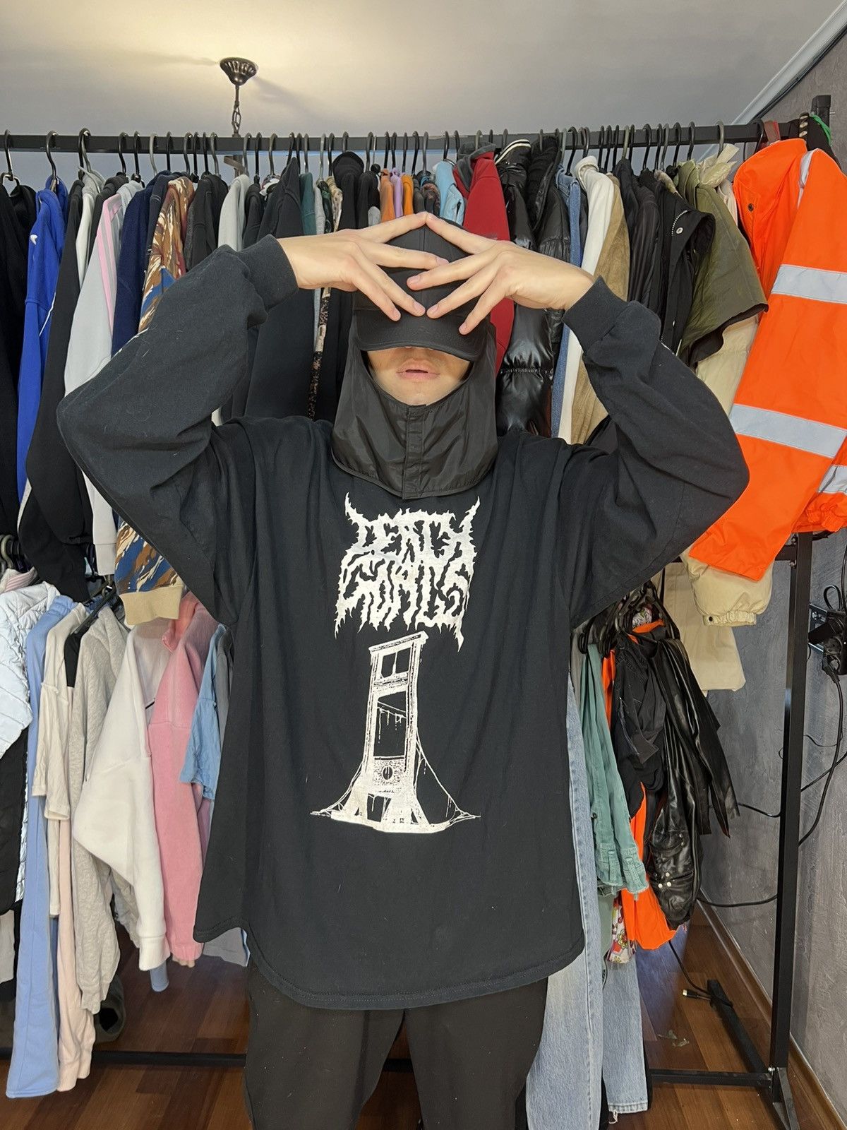 Stussy 🕷️STUSSY Long sleeve Gothic big logo 🕷️ Size US XL / EU 56 / 4 - 3 Thumbnail