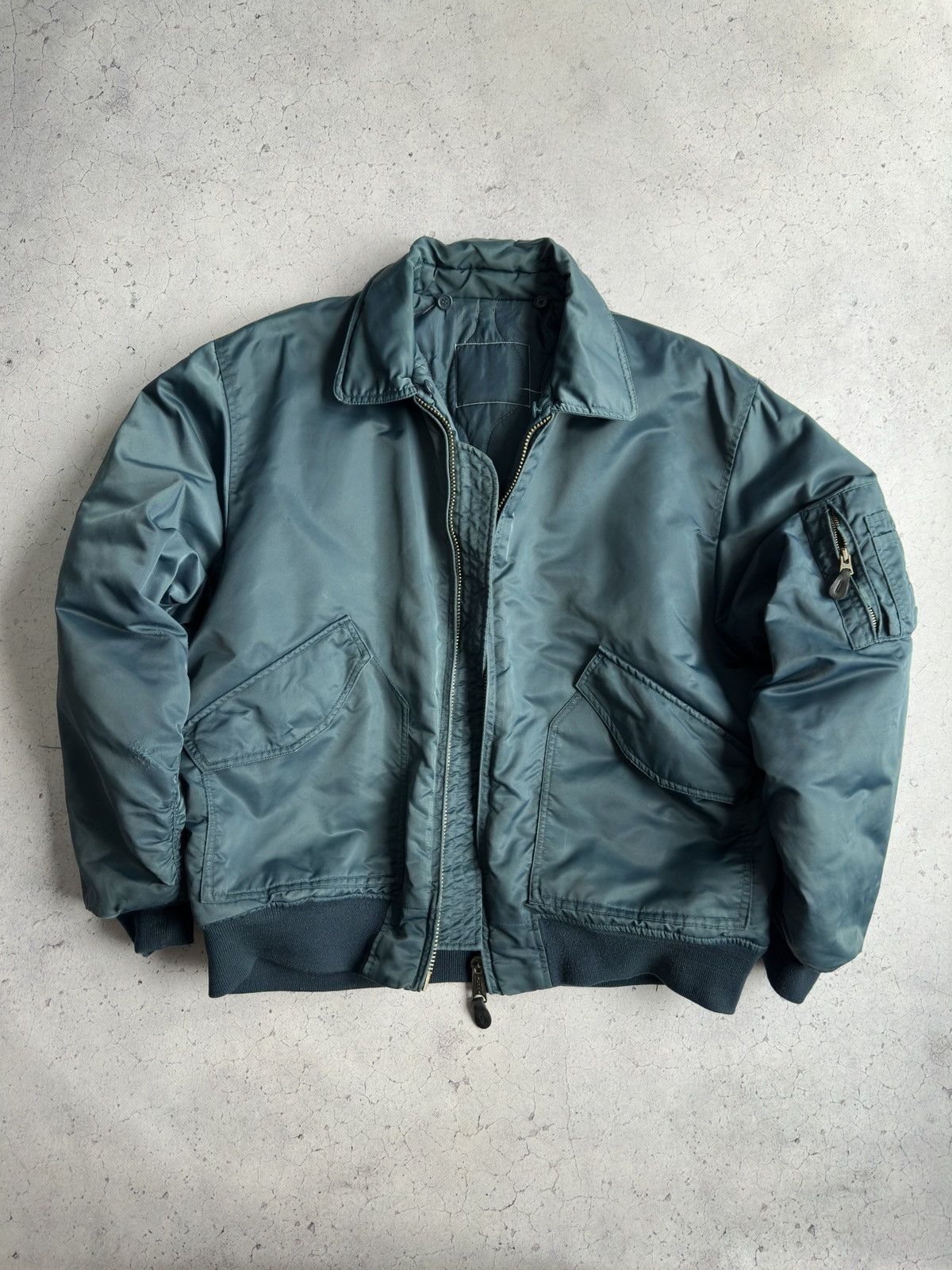 Vintage CWU Bomber Jacket Nylon MA-1 Military