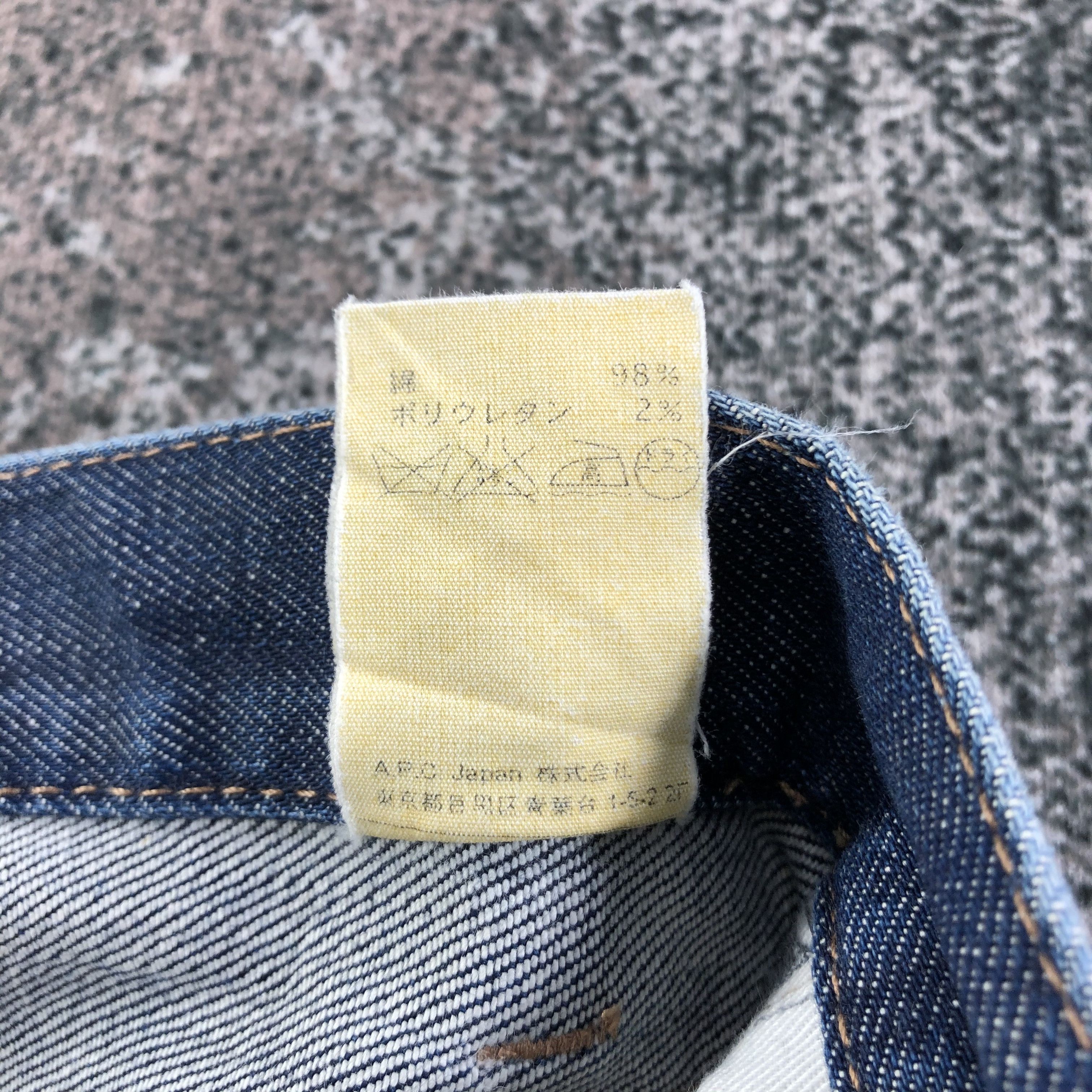 A.P.C. APC Rue De Fleurus Paris Jeans Dark Wash Denim KJ1823 Size US 30 / EU 46 - 9 Thumbnail