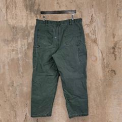 1950s Green Twill Cigarette Pants - 30w-32w – Dethrose Vintage