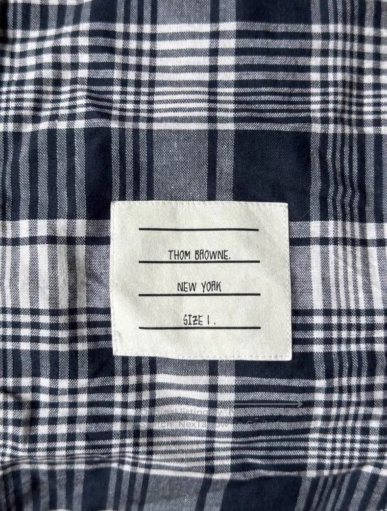 Thom Browne Thom Browne Blue plaid shirt Size US S / EU 44-46 / 1 - 4 Thumbnail
