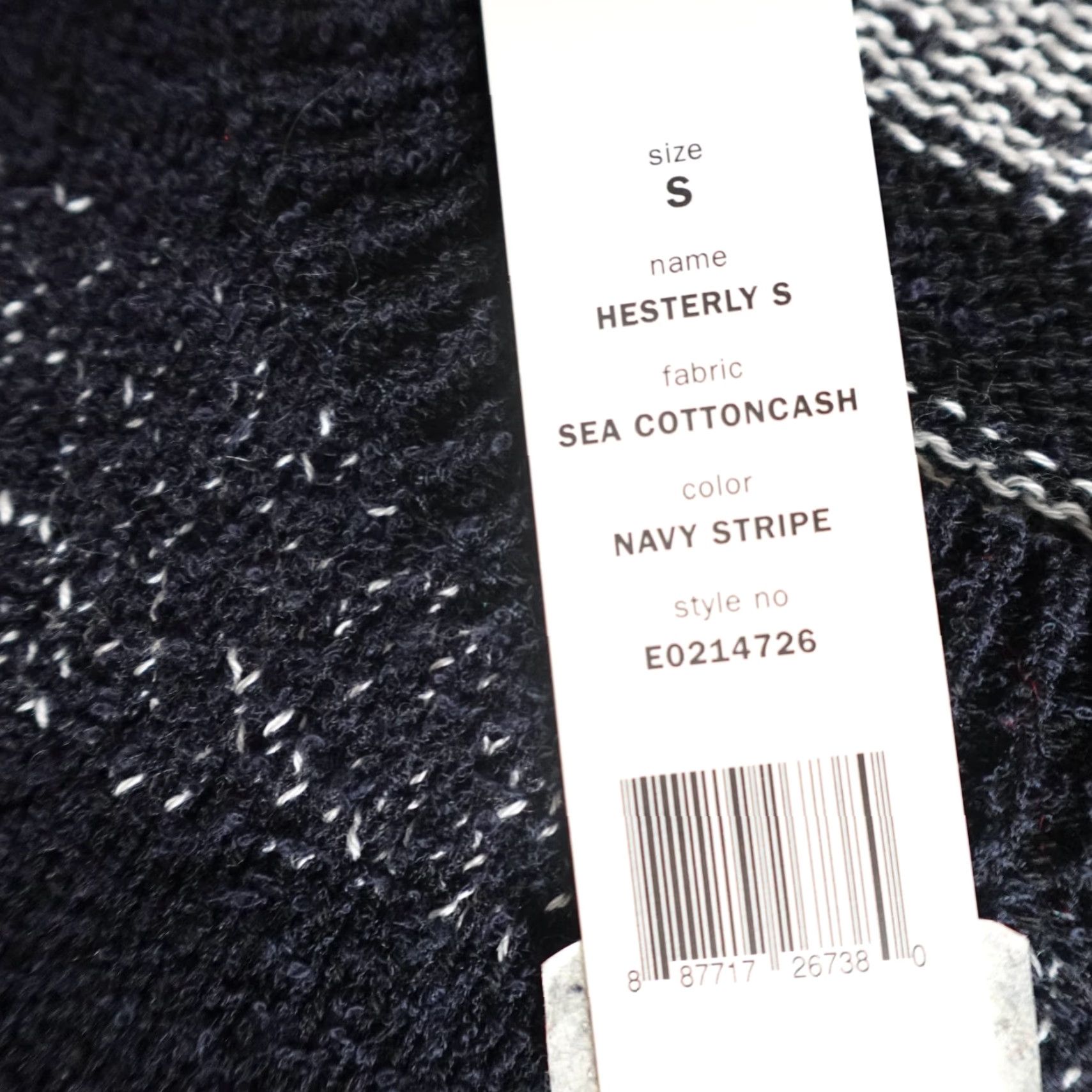 Theory VINTAGE Theory Womens Sweater Small Blue Striped Hesterly Calming Sea Cotton NEW Size S / US 4 / IT 40 - 6 Thumbnail