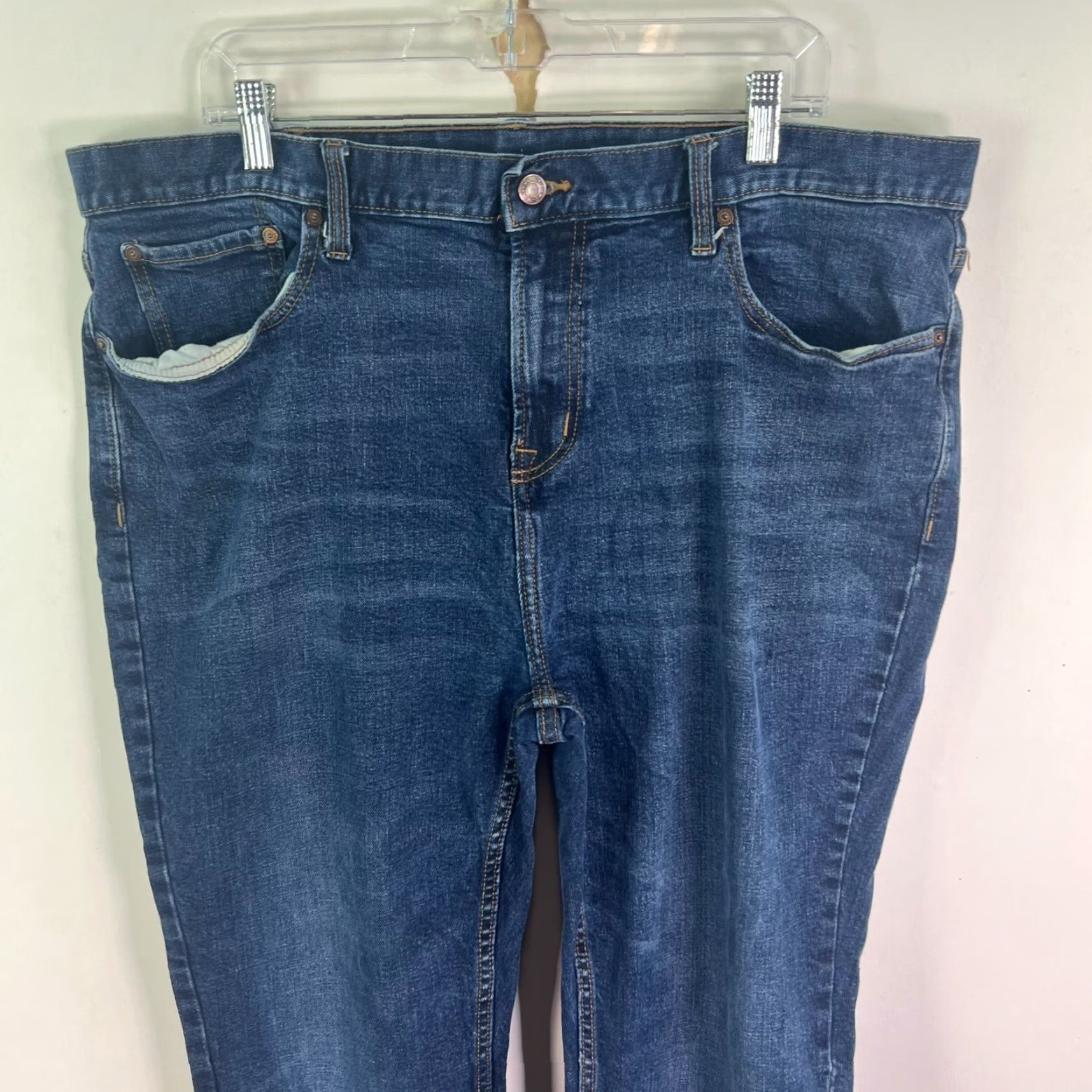 Old Navy VINTAGE Old Navy Jeans Men 40x32 Straight Denim Blue USA Retro Grunge 1980s Mens Size US 40 / EU 56 - 2 Thumbnail