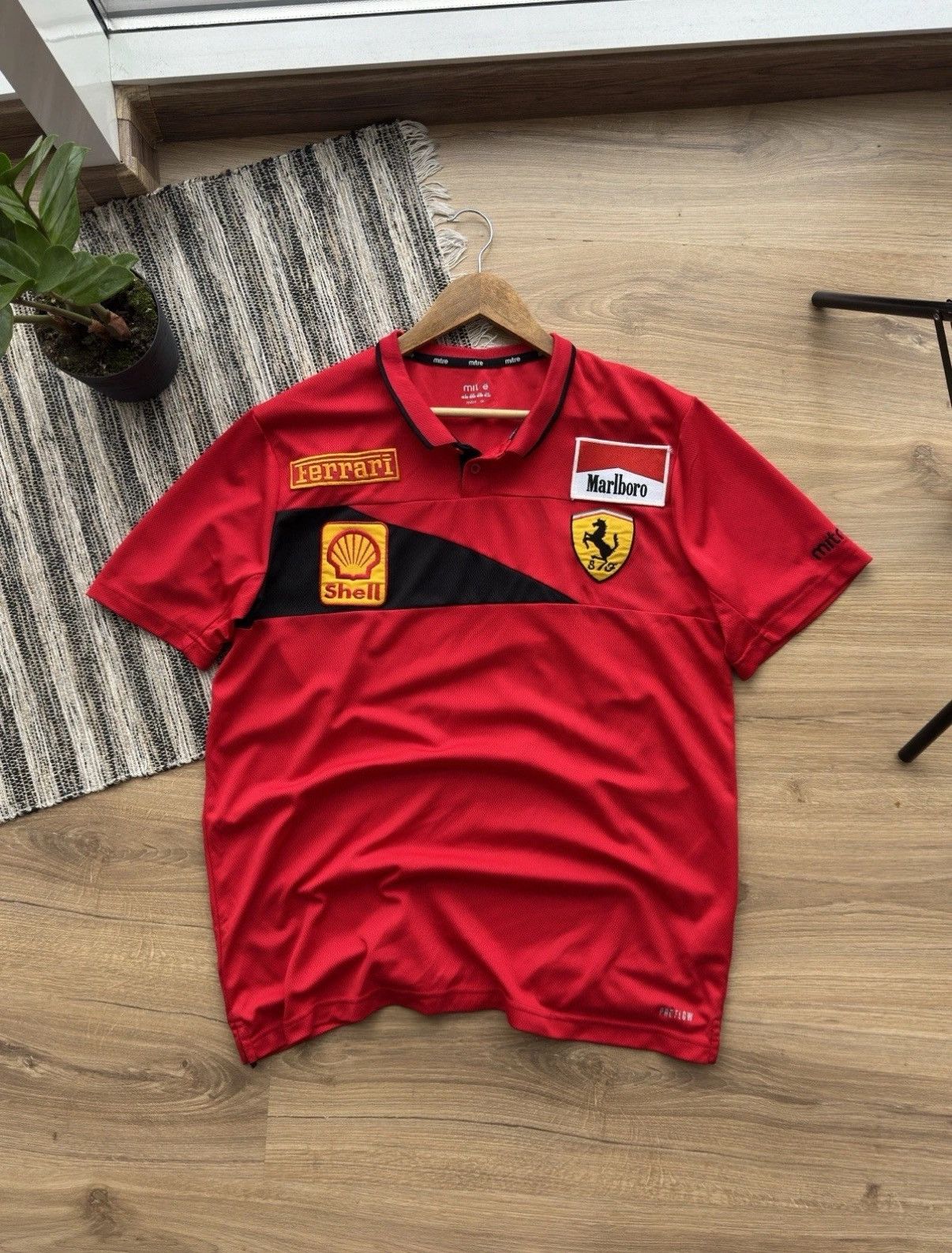 Ferrari Vintage Ferrari Marlboro Racing Jersey Polo Red Mitre Shirt Size US L / EU 52-54 / 3 - 1 Thumbnail