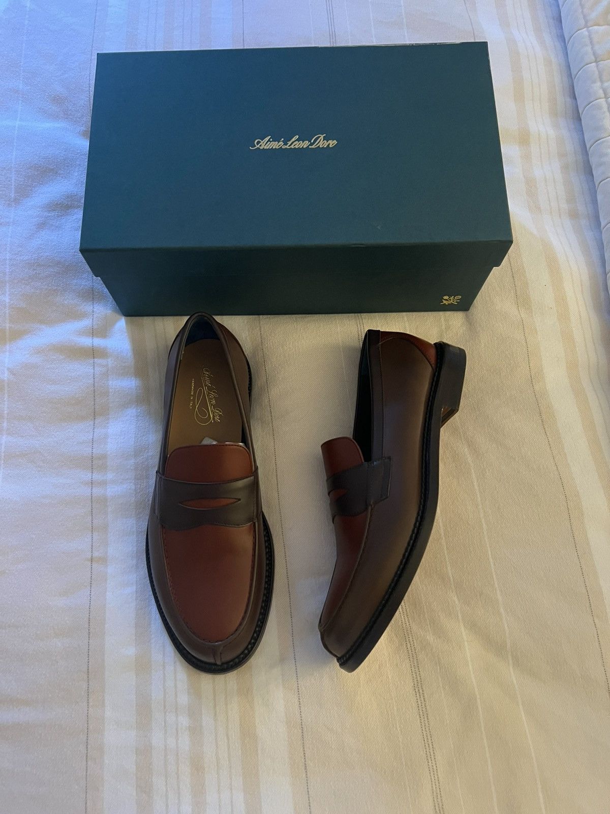 Aime Leon Dore Aime Leon Dore ALD Queens Crest Penny Loafer Brown Size 11 Size US 11 / EU 44 - 1 Thumbnail