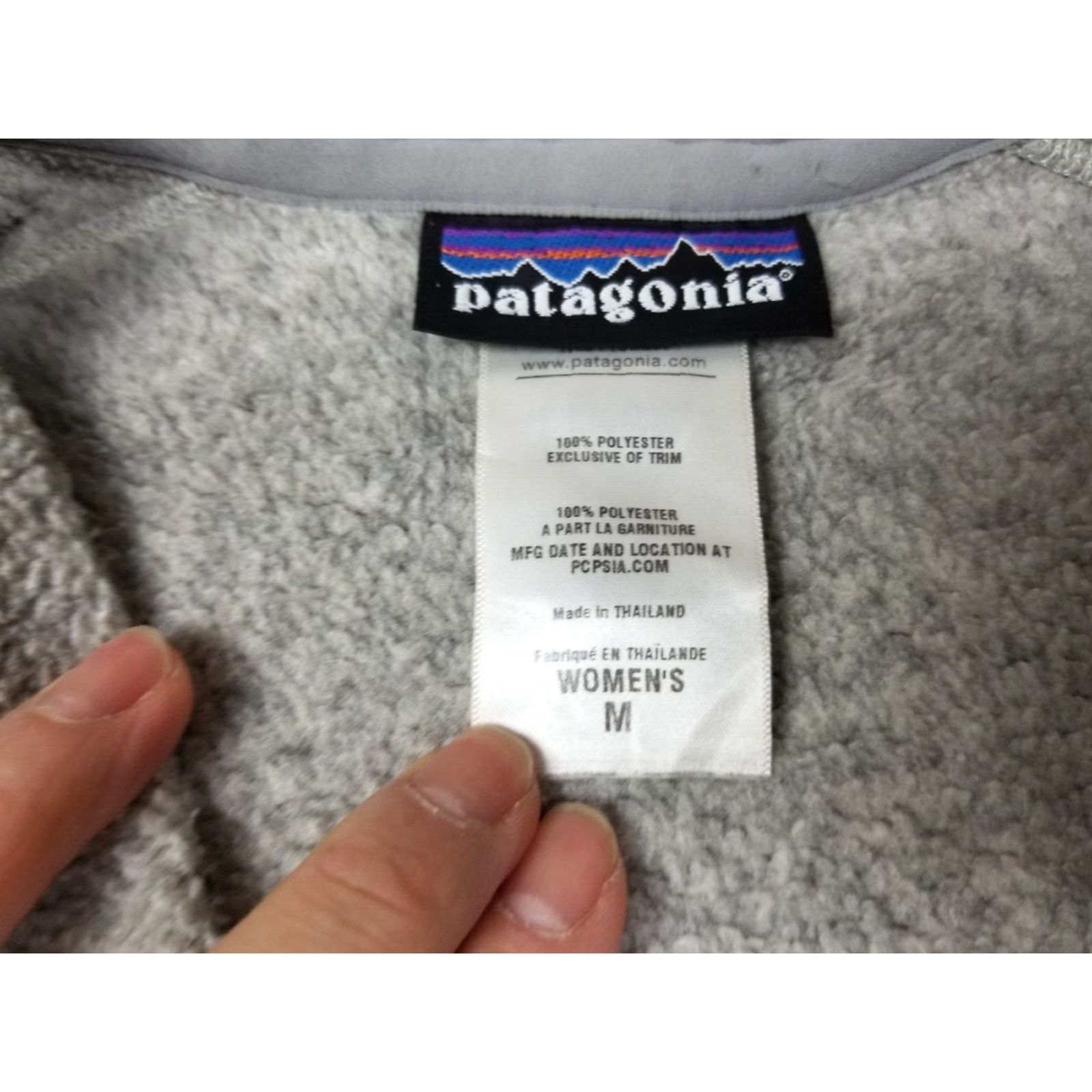 Patagonia PATAGONIA Gray Hooded Fleece Full Zip Up SZ Women's Medium MINTY Hoodie Women Size M / US 6-8 / IT 42-44 - 7 Thumbnail