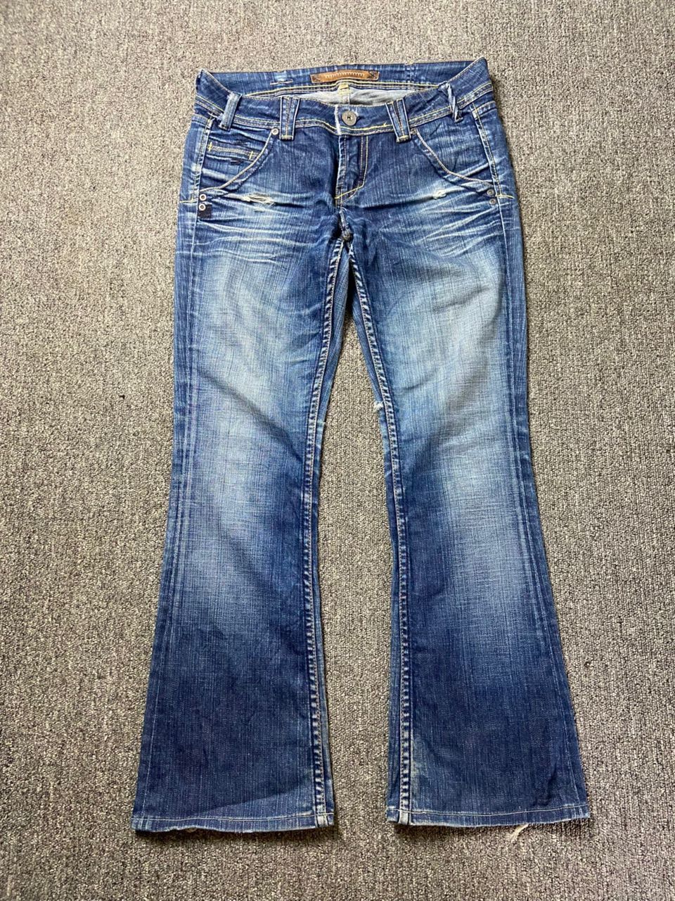 Japanese Brand YYY Yanuk Brand Distressed Flared Jeans (197) Size 30" / US 8 / IT 44 - 1 Thumbnail