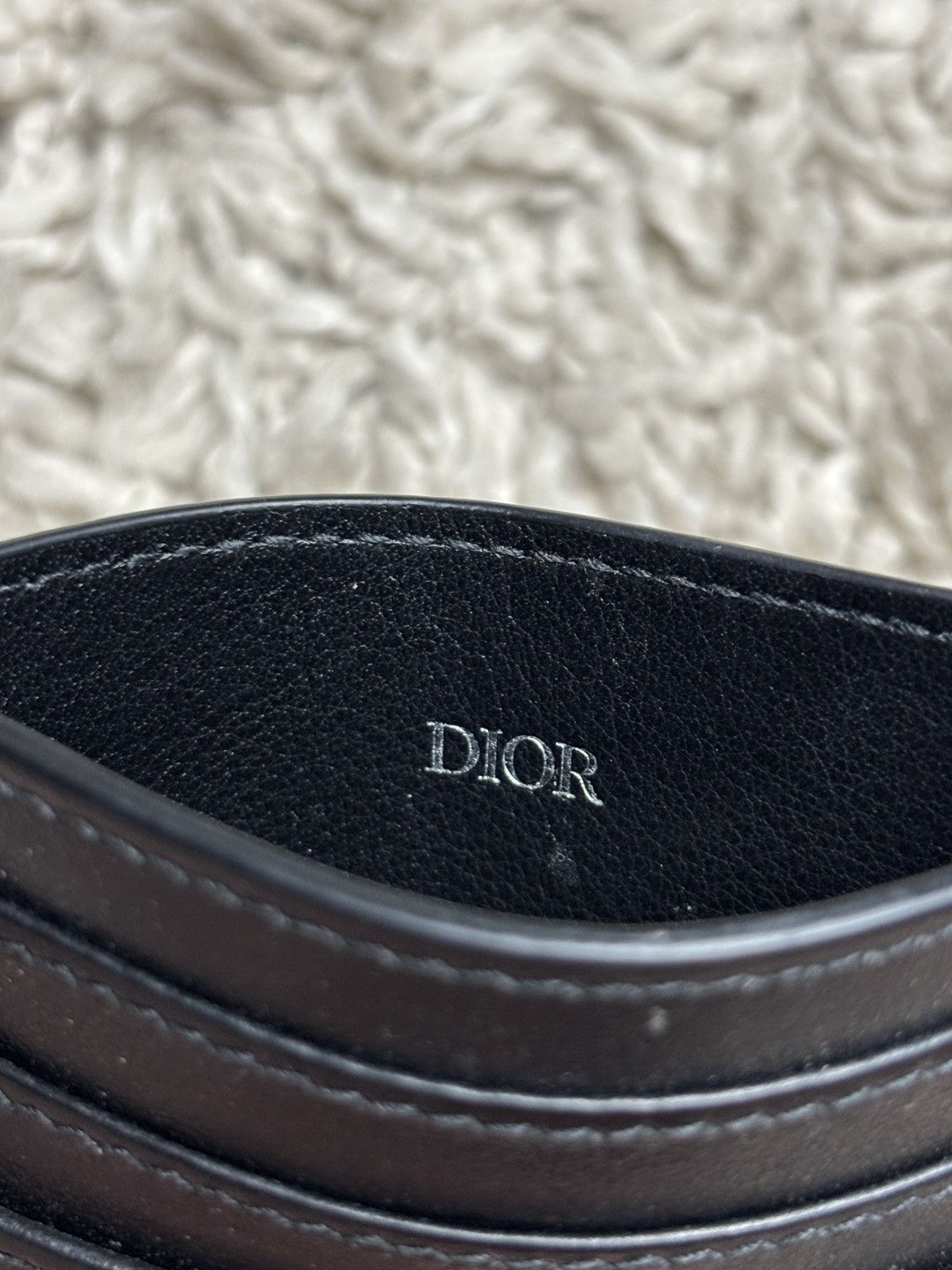 Dior Dior Oblique Perforated Leather Card Holder Wallet Size ONE SIZE - 5 Thumbnail