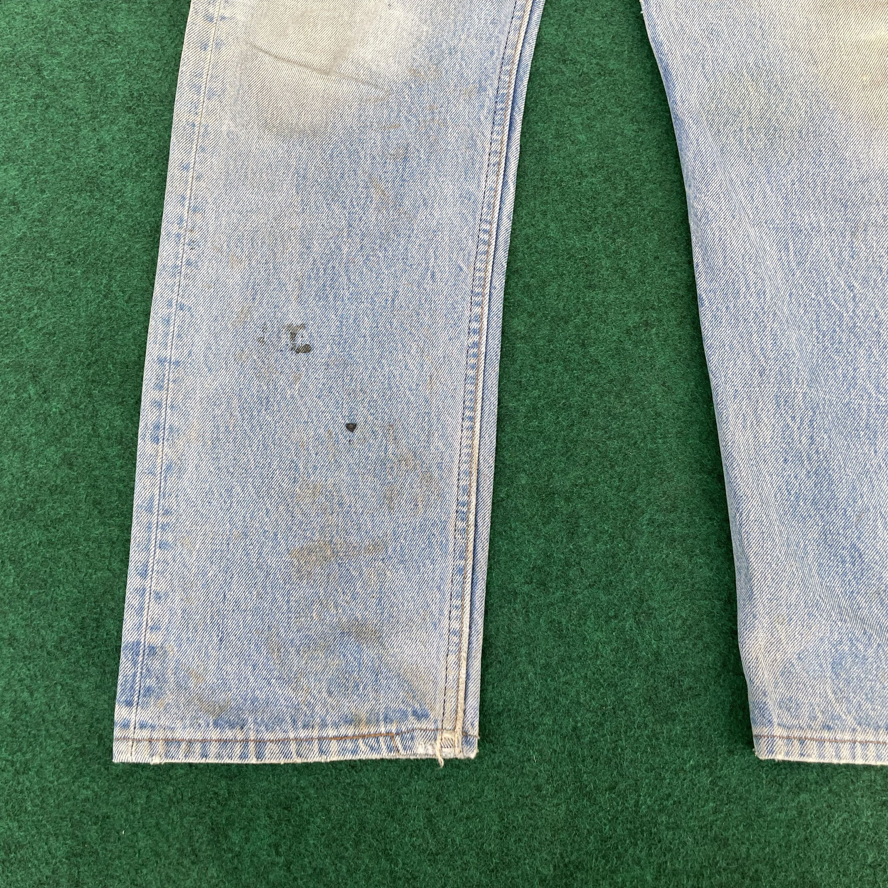 Levi's × Vintage Vtg Levis 501 Faded Stains Ripped Jeans Sz 31 Denim Jeans Size US 31 - 9 Thumbnail