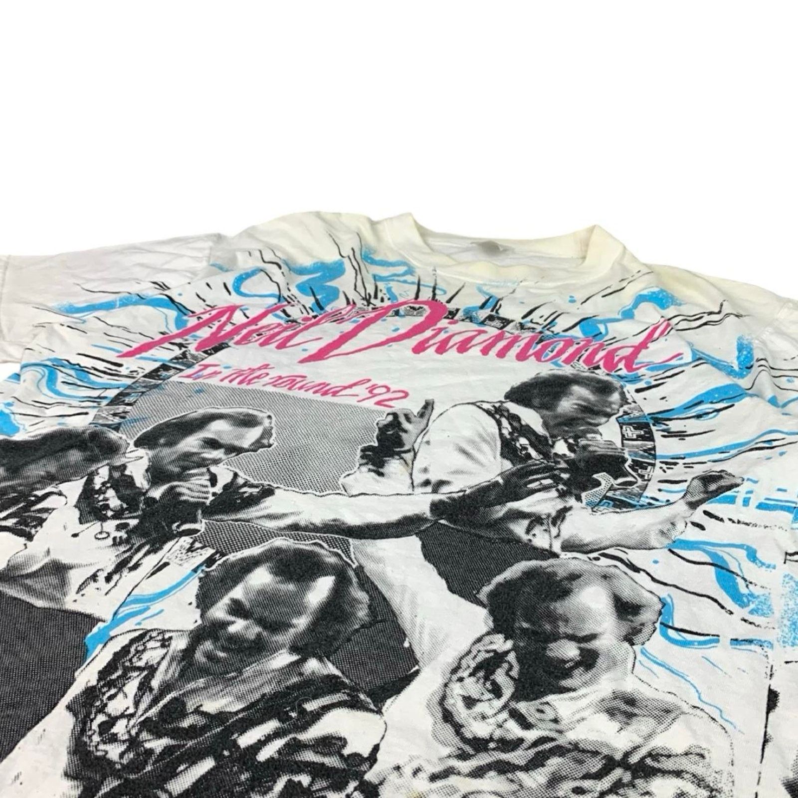 Band Tees × Vintage 1992 Neil Diamond Tour T-shirt Size US XL / EU 56 / 4 - 2 Thumbnail