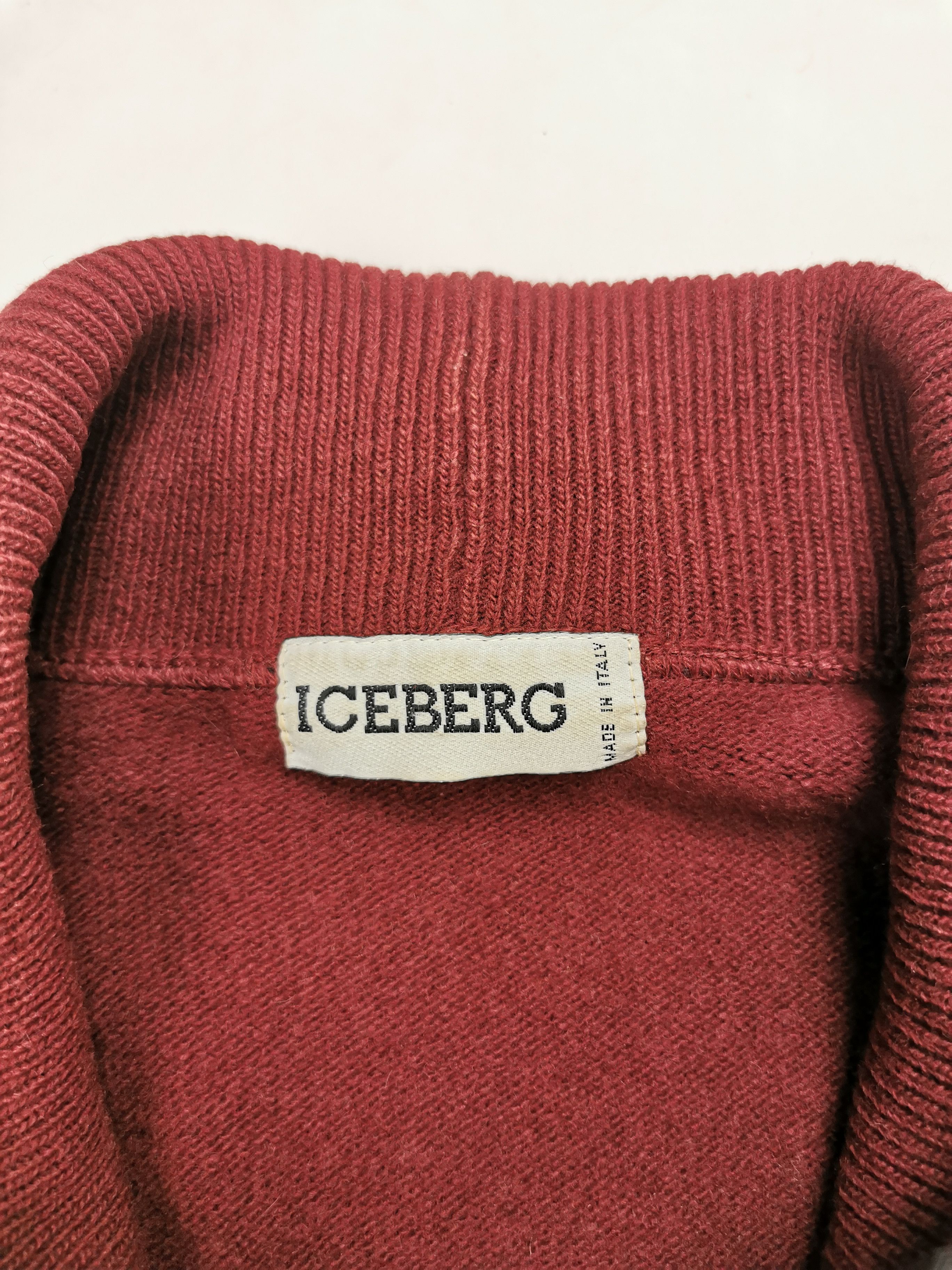 Men's cardigan sweater vintage Iceberg