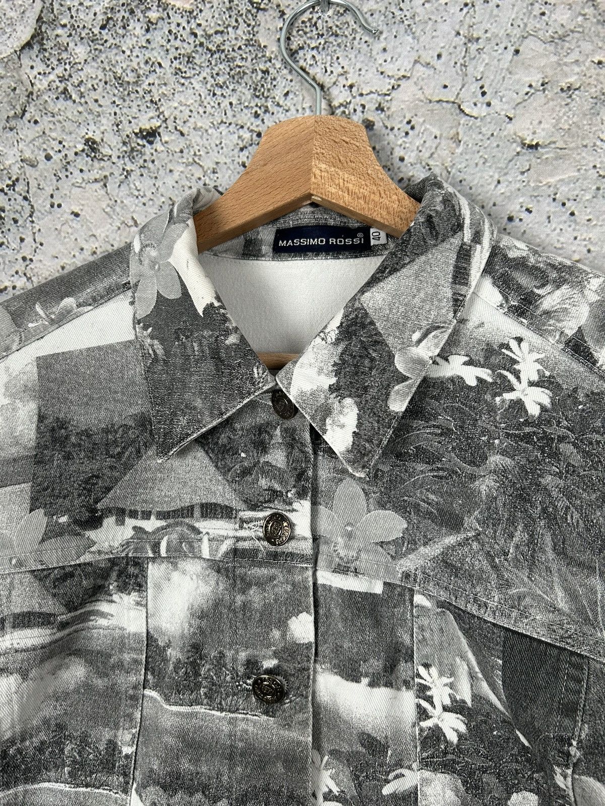 Japanese Brand Vintage Avantgarde Denim Jacket Archival Grunge Rock Punk Size L / US 10 / IT 46 - 3 Thumbnail