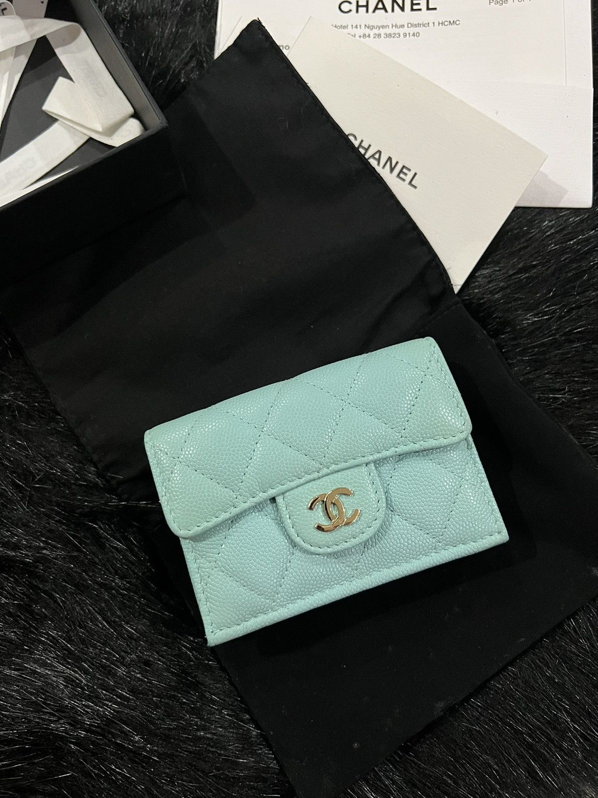 Chanel Chanel Tiffany blue classic flap small wallet Size ONE SIZE - 3 Thumbnail