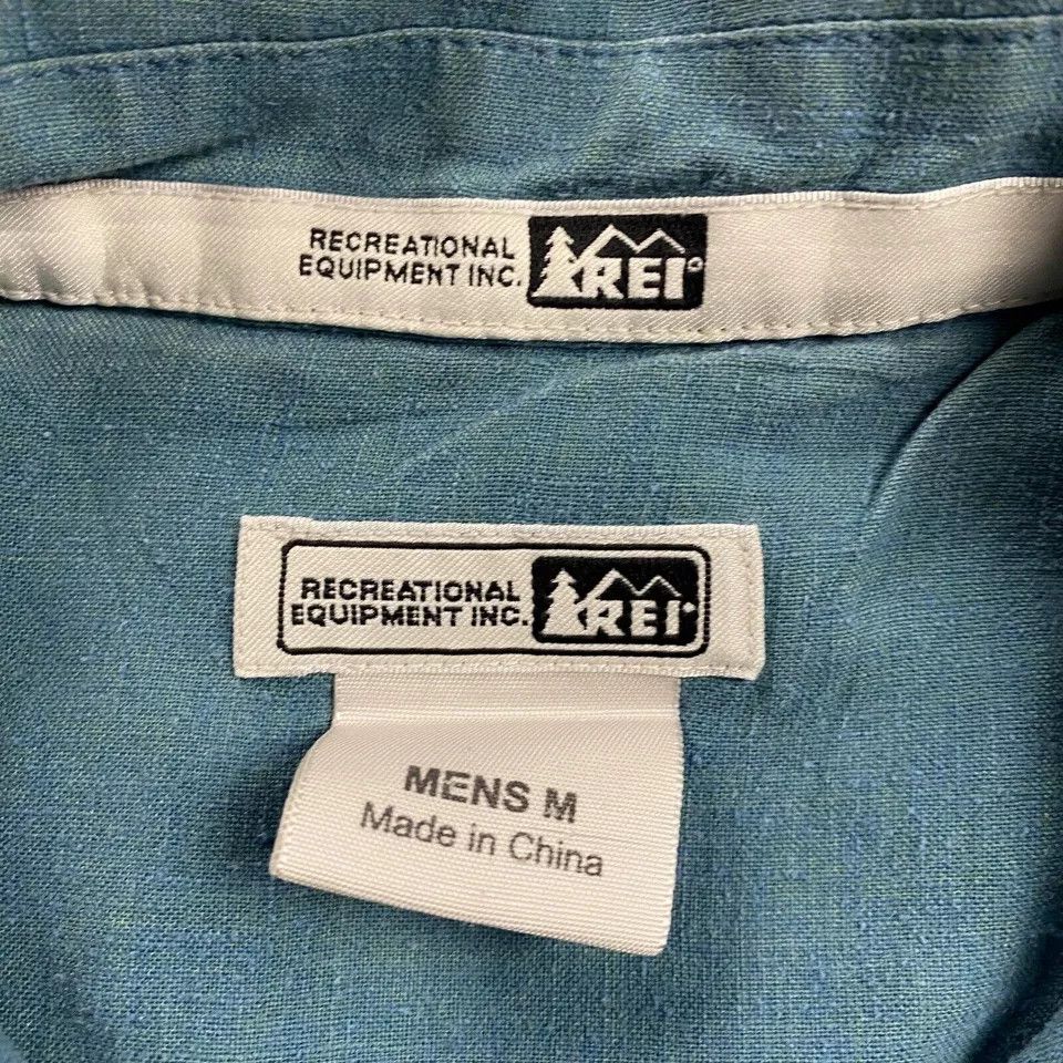 Rei REI Shirt Medium Button Up Front Cantiva Hemp P.E.T. Mens Size US M / EU 48-50 / 2 - 3 Thumbnail