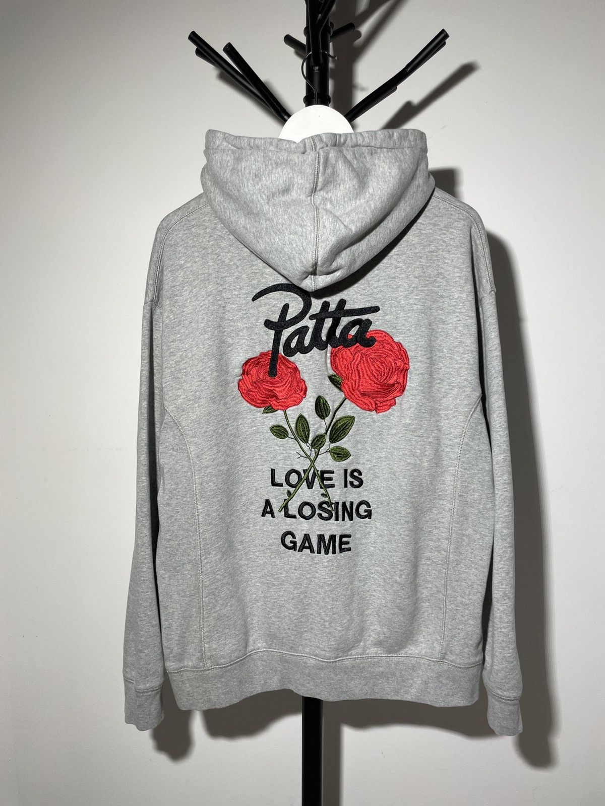 Patta love is a losing game hoodie new arrivals