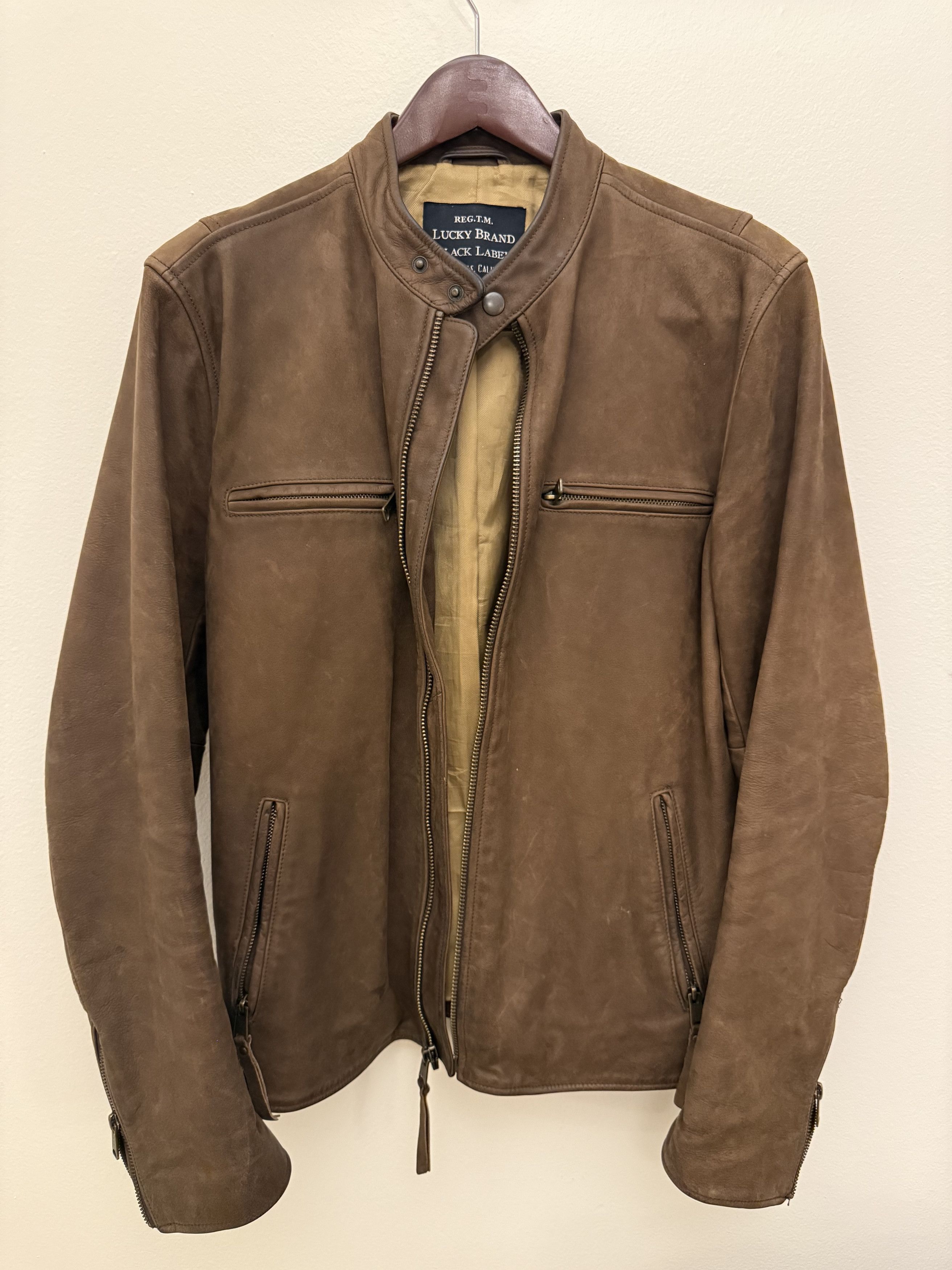 Lucky Brand Lucky Brand Black Label Leather Jacket Size US M / EU 48-50 / 2 - 1 Thumbnail