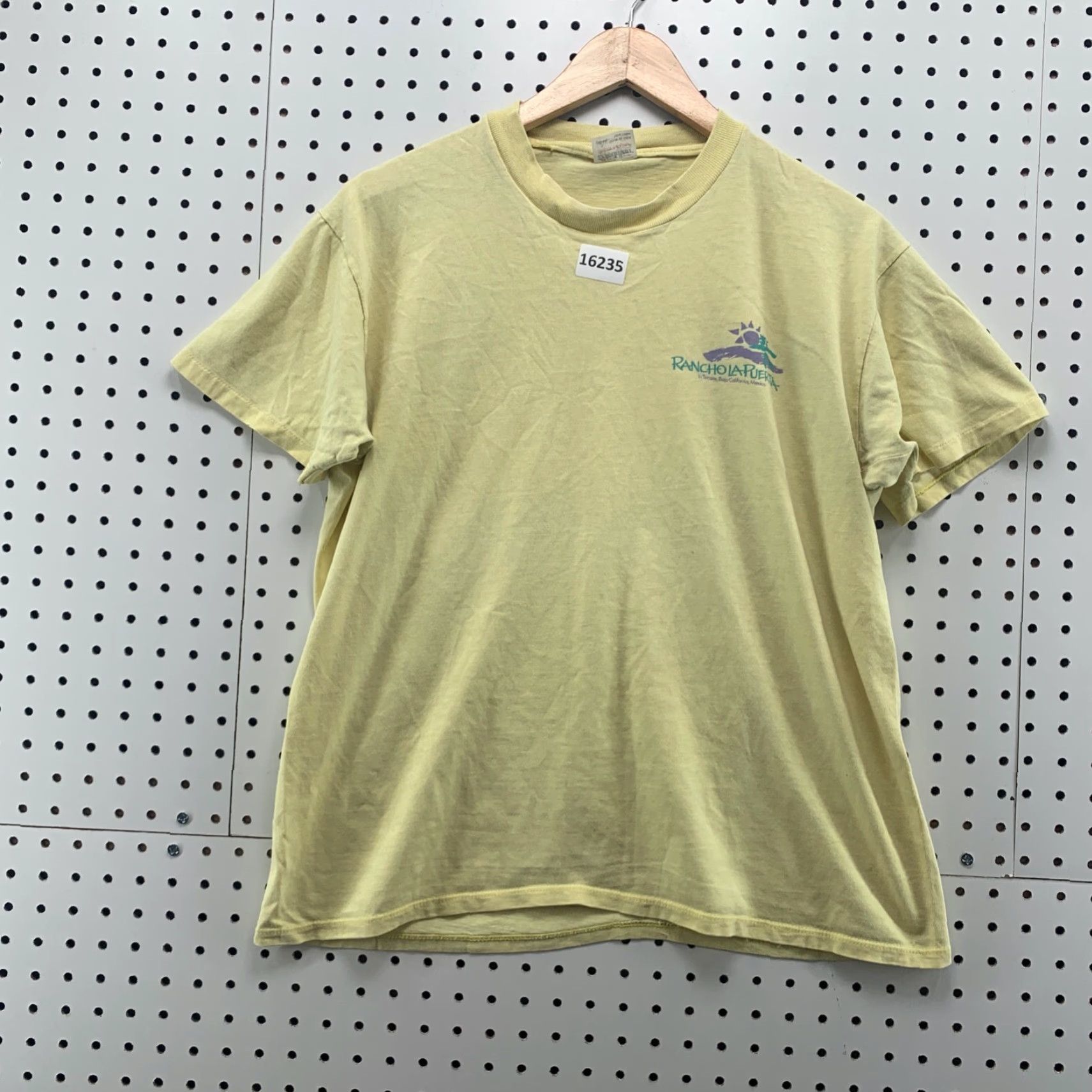 Vintage Vintage 80s Stedman T-Shirt Large Yellow Unisex Crew Neck Cotton Retro BCBaja Cali Size US L / EU 52-54 / 3 - 4 Thumbnail