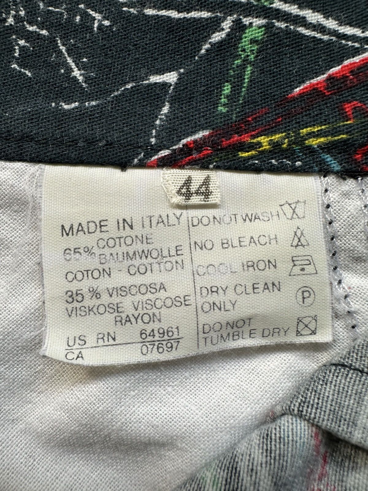 Vintage 70's vintage BENETTON Italy printed pants Size US 28 / EU 44 - 12 Thumbnail