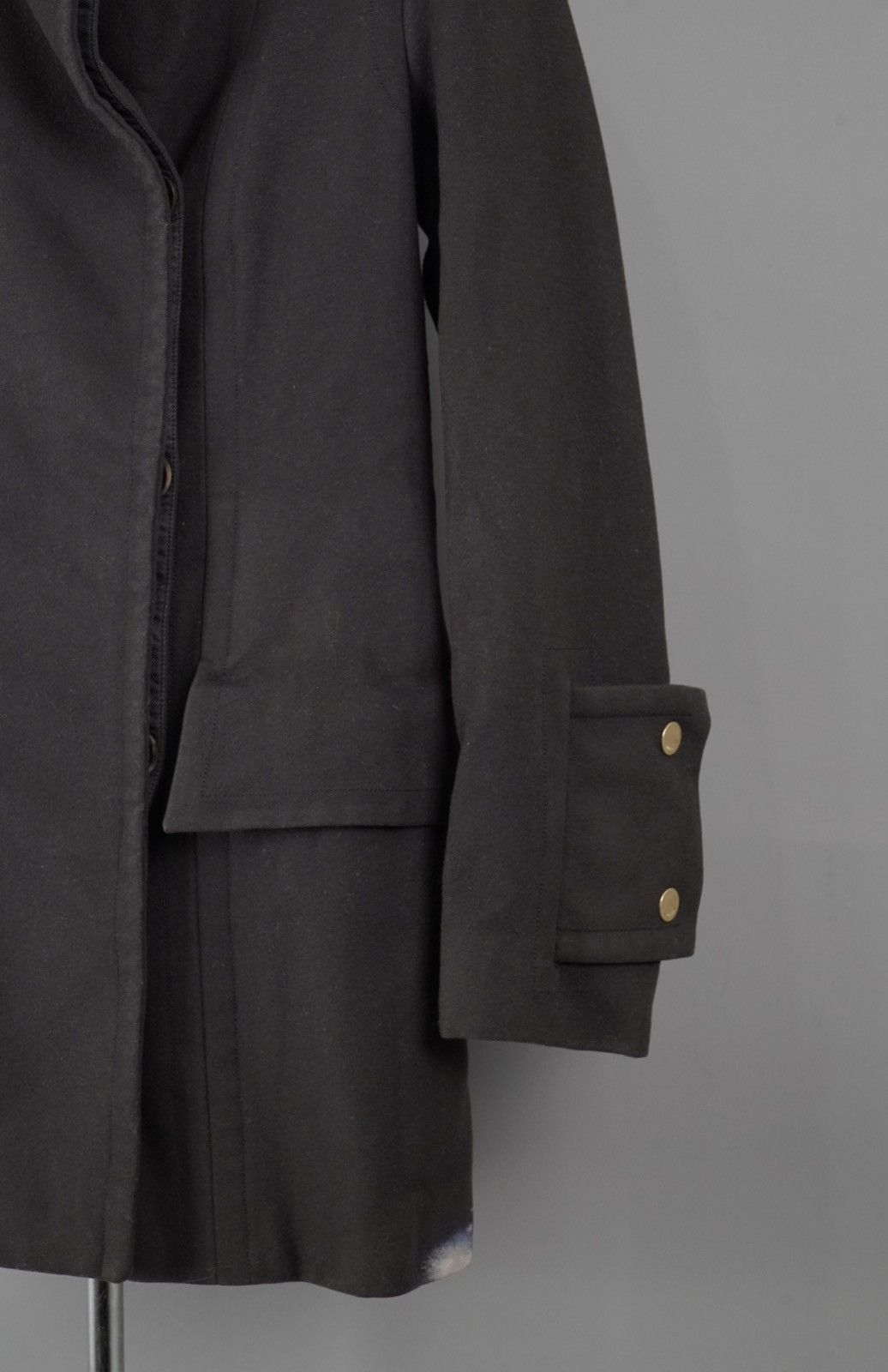 Gucci × Tom Ford Gucci - Tom ford - Archive AW03 Stand Collar Wing Wool Coat Size S / US 4 / IT 40 - 14 Thumbnail
