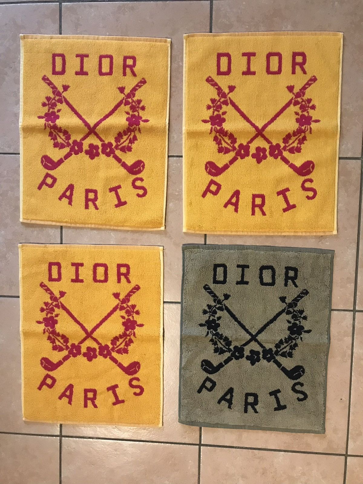 Dior Set of 4 guests towels Dior Size ONE SIZE - 1 Thumbnail