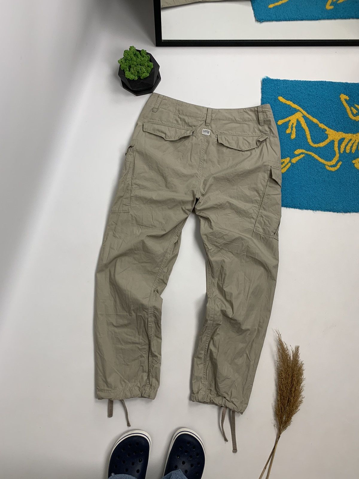 G-Star × Vintage Vintage G-Star RAW Y2K Baggy Cargo Pant Size US 32 / EU 48 - 3 Thumbnail