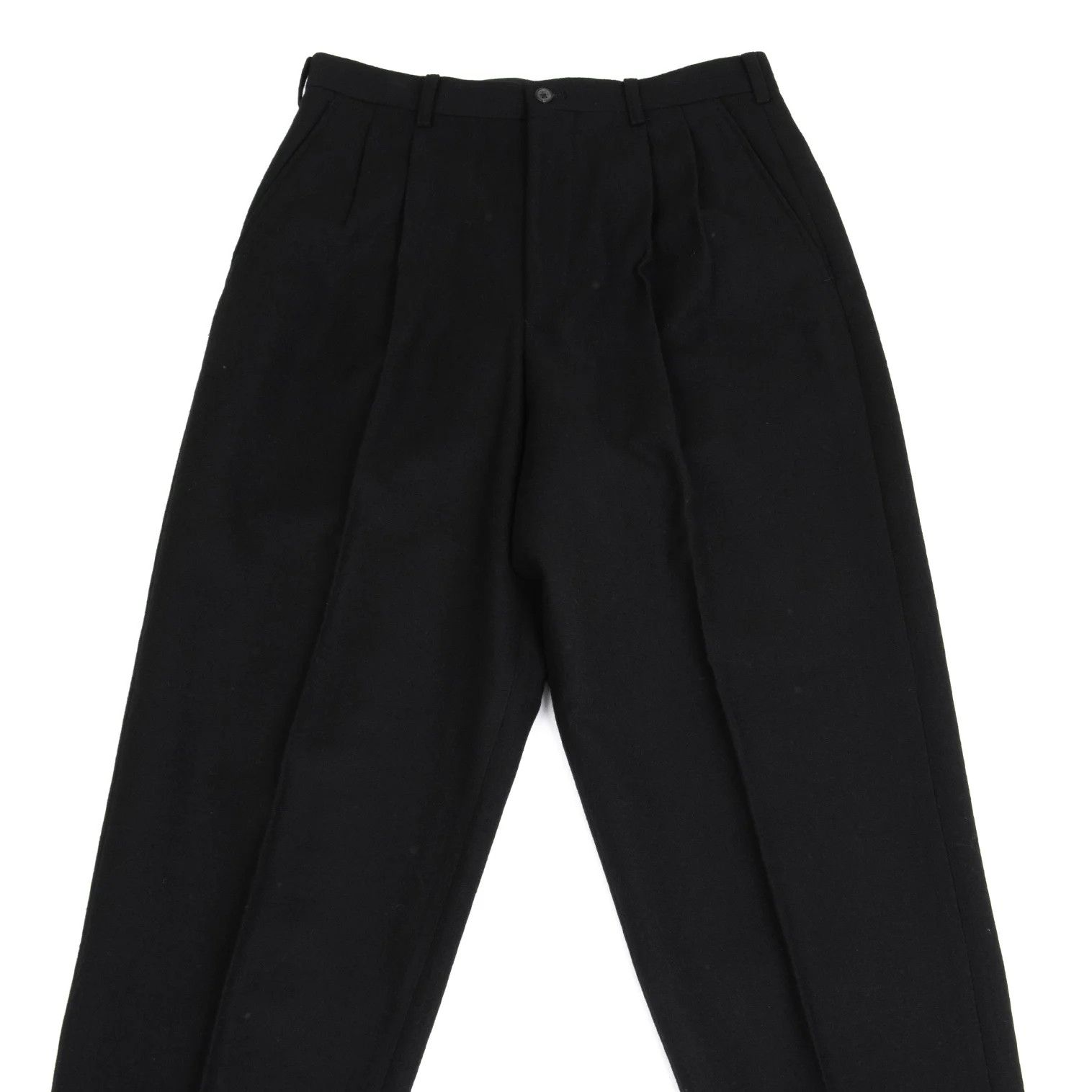 Yohji Yamamoto Yohji Yamamoto Felt Wool Tapered Pants Size US 36 / EU 52 - 2 Thumbnail