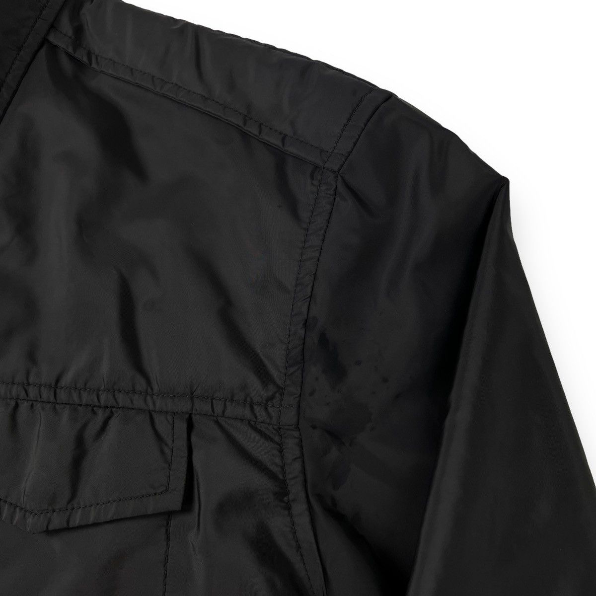 Prada Prada Grey Padded Nylon Overshirt Jacket Size US L / EU 52-54 / 3 - 5 Thumbnail