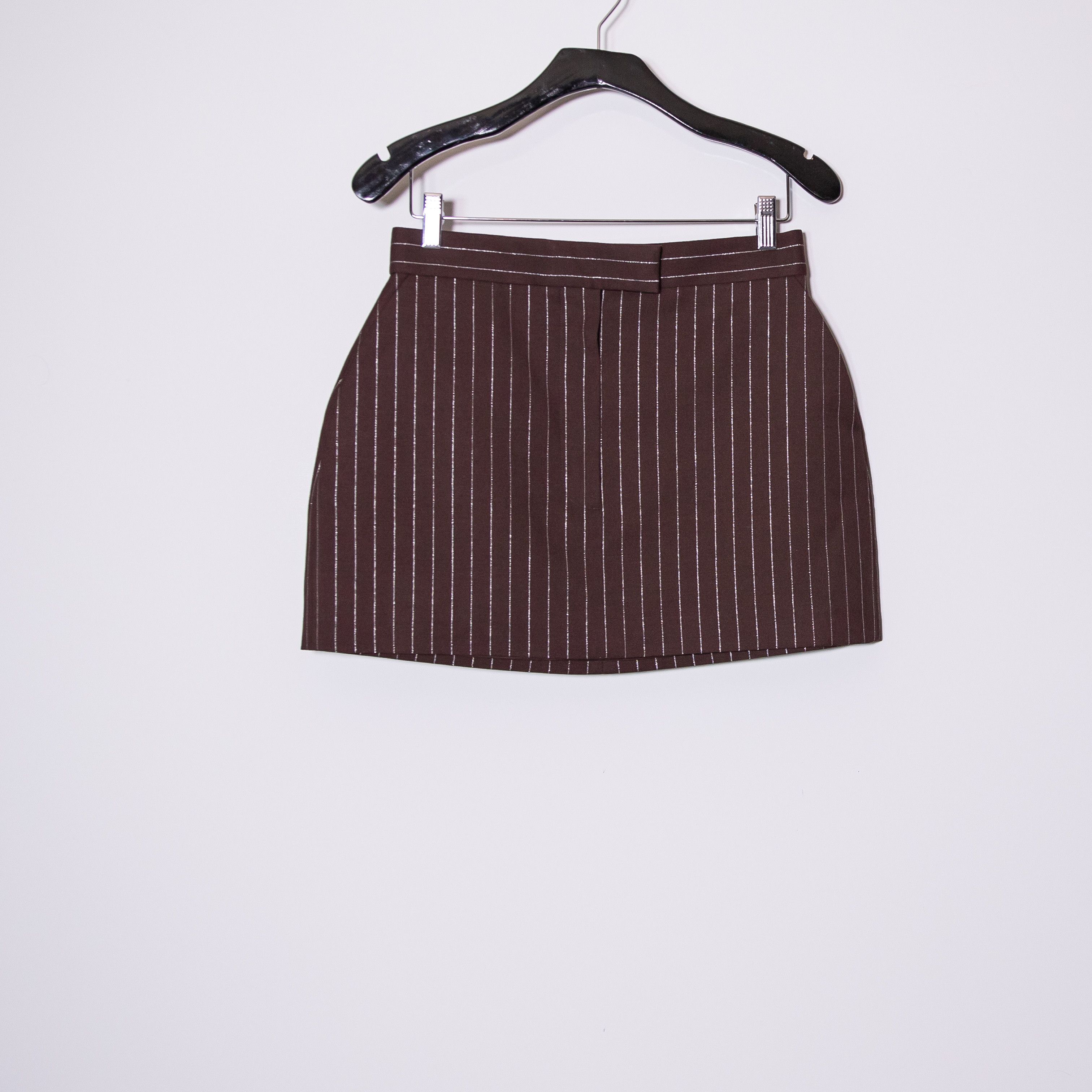 Alex Perry Alex Perry Lurex Metallic Pin Stripe Chocolate Size 28" / US 6 / IT 42 - 1 Thumbnail