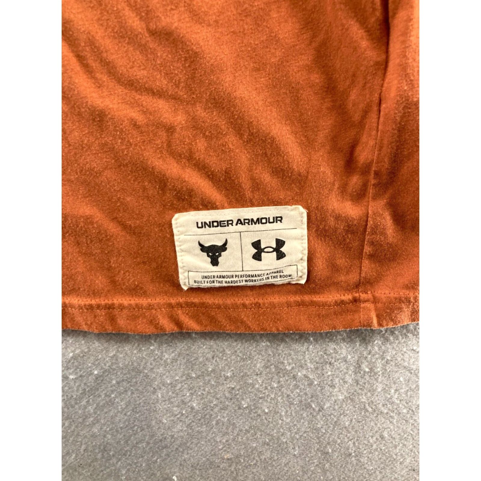 Under Armour Under Armour Project Rock Shirt Mens XXL Orange Gym Activewear Rock Size US XXL / EU 58 / 5 - 4 Thumbnail