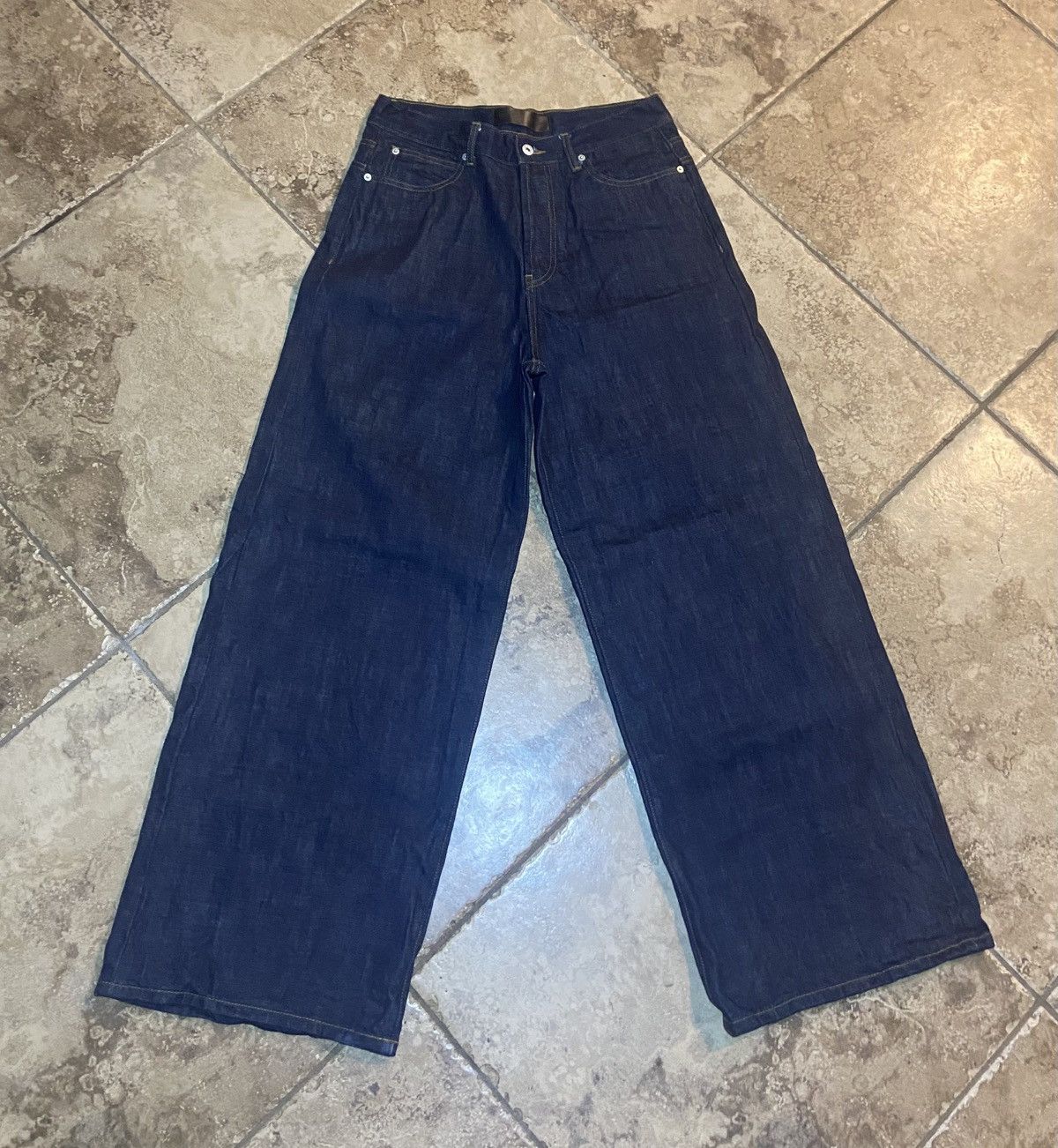 No Faith Studios Nofaithstudio sun faded dune baggy denim | Grailed
