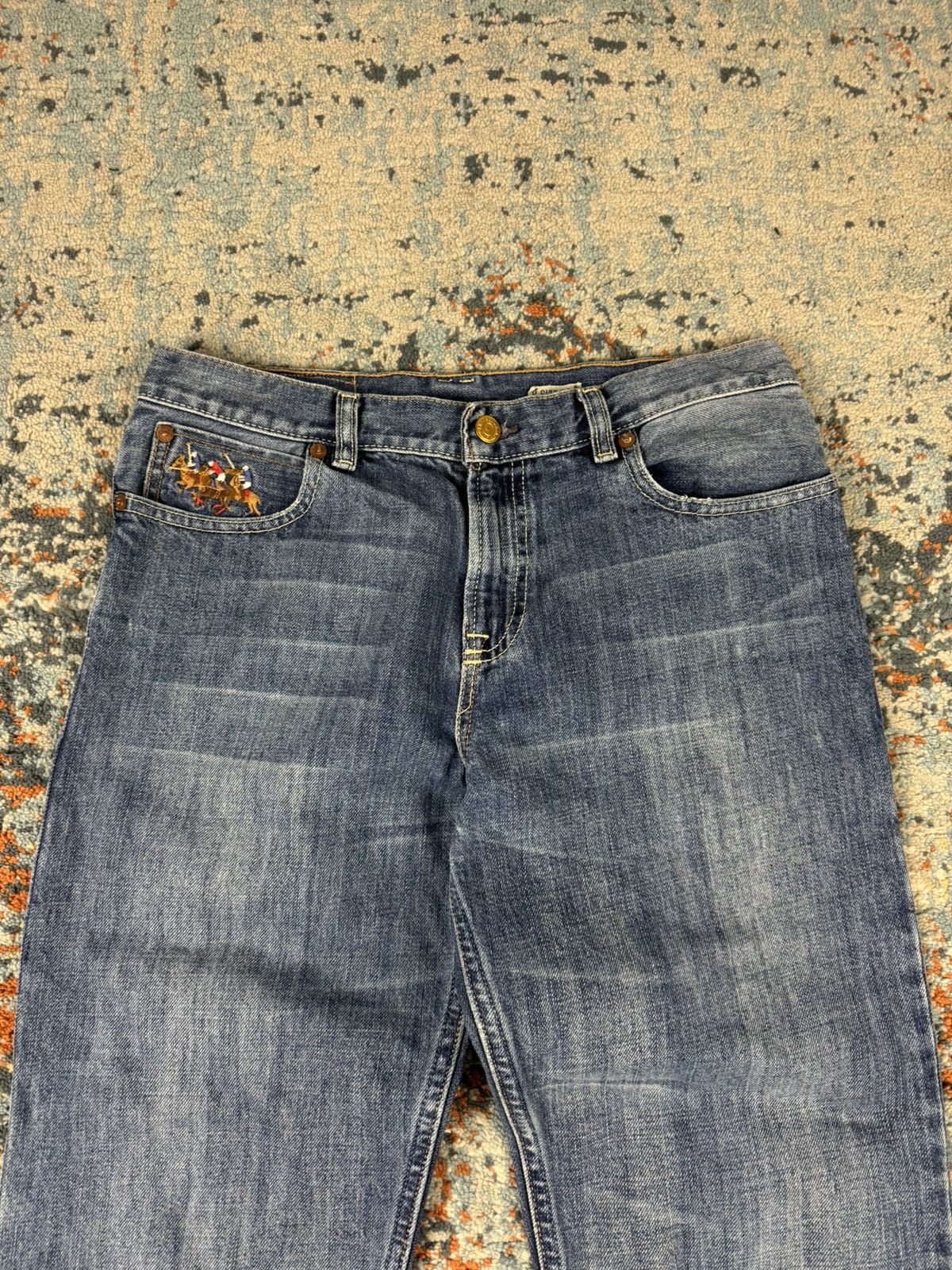 Polo Ralph Lauren Vintage Y2K Polo Ralph Lauren slim fit washed denim jeans Size US 29 - 8 Thumbnail