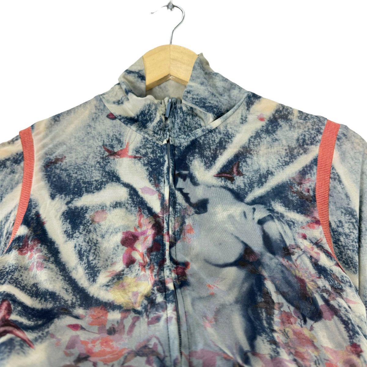 Jean Paul Gaultier ☀️JEAN PAUL GAULTIER FEMME TURTLE NECK ZIP SWEATER Size S / US 4 / IT 40 - 8 Thumbnail