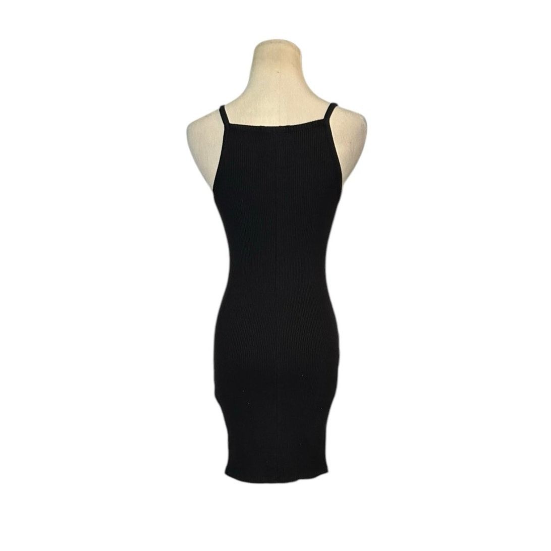 Bershka Bershka black ribbed tank mini dress size XS Size XS / US 0-2 / IT 36-38 - 8 Thumbnail