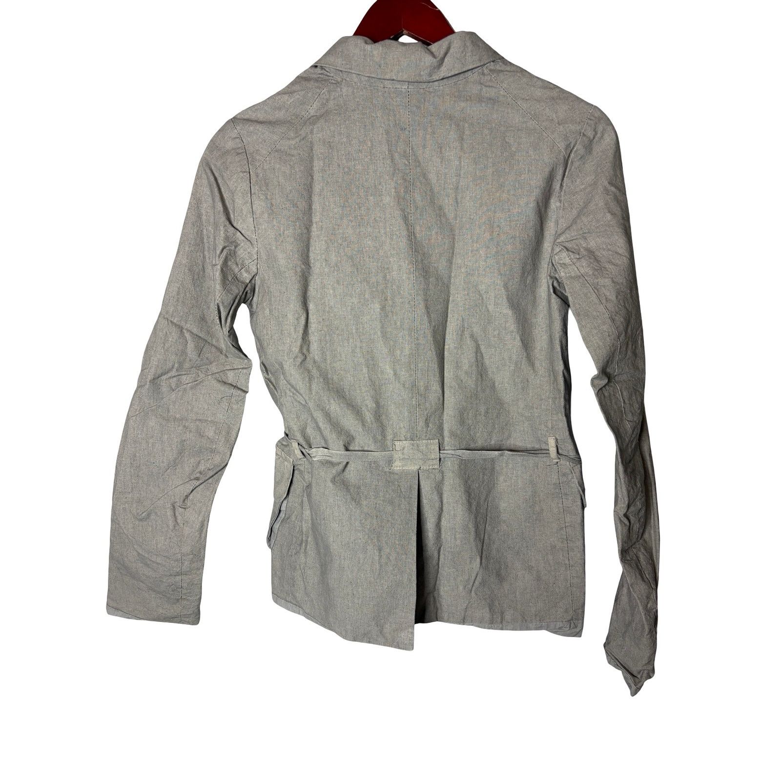 Other Hannon Wessel grey cotton button down blazer jacket sz 34 XS Size XS / US 0-2 / IT 36-38 - 2 Thumbnail