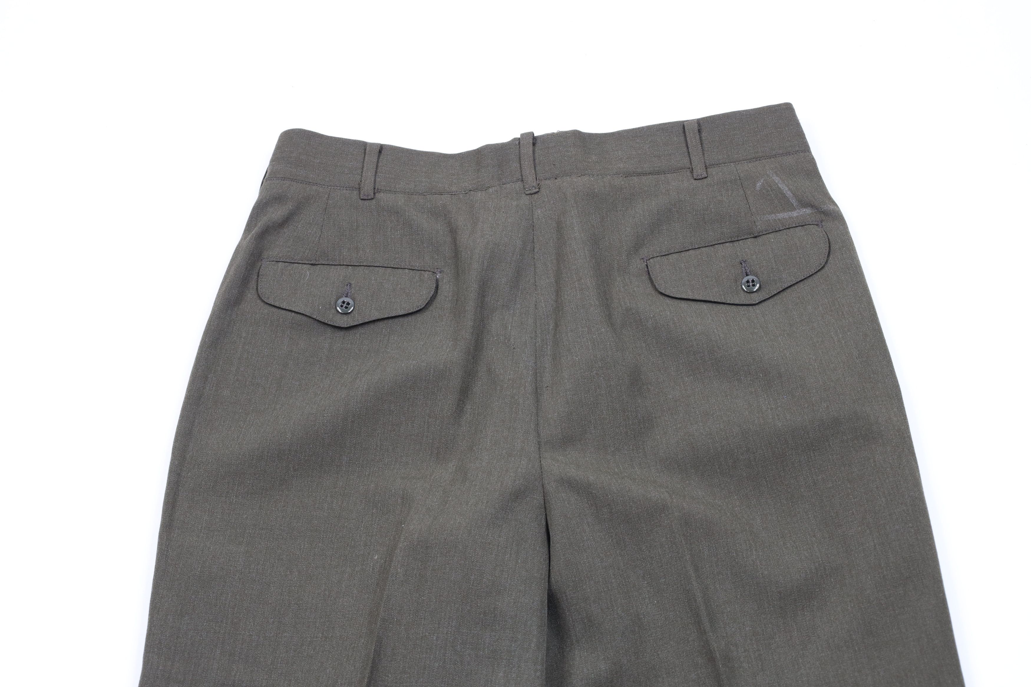 Vintage Vintage 90s Military Wool Blend Wide Leg Trousers Pants USA Size US 34 / EU 50 - 10 Thumbnail