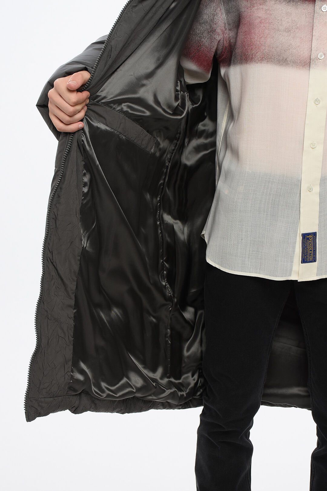 Maison Margiela og1mm0825 Quilted Maxi Down Jacket in Grey Size US S / EU 44-46 / 1 - 5 Thumbnail