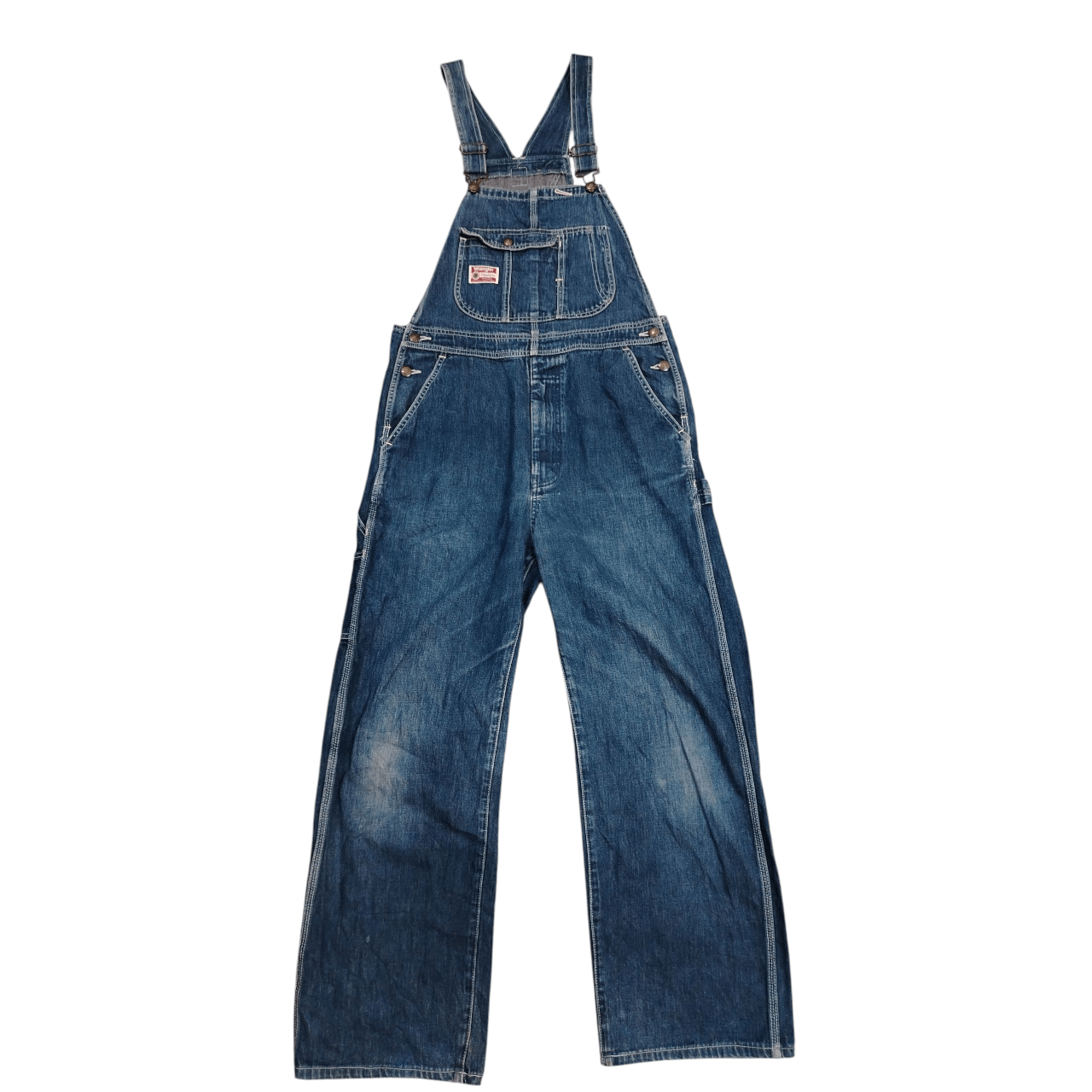 Wrangler Vintage 80s Overall Wrangler Blue Bell Size US 33 - 1 Thumbnail