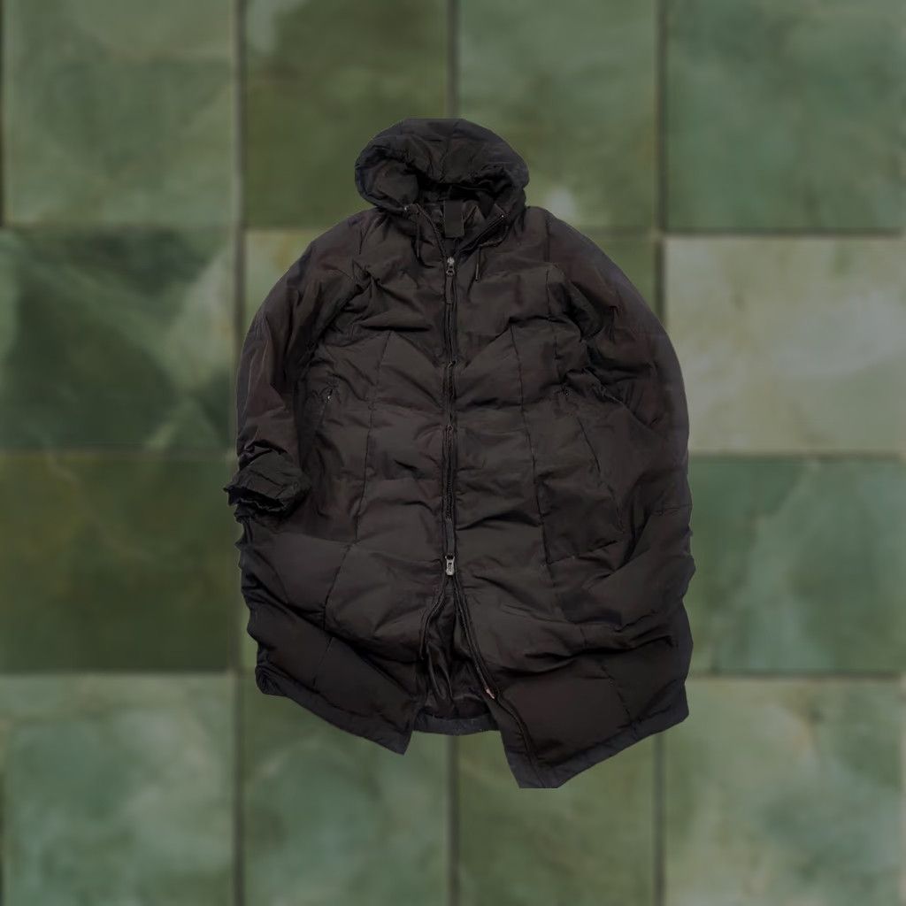 Vintage Rundholz black label Avantgarde Black long quilted down Zip Hooded jacket Women S Black Down Jacket Size S / US 4 / IT 40 - 1 Thumbnail