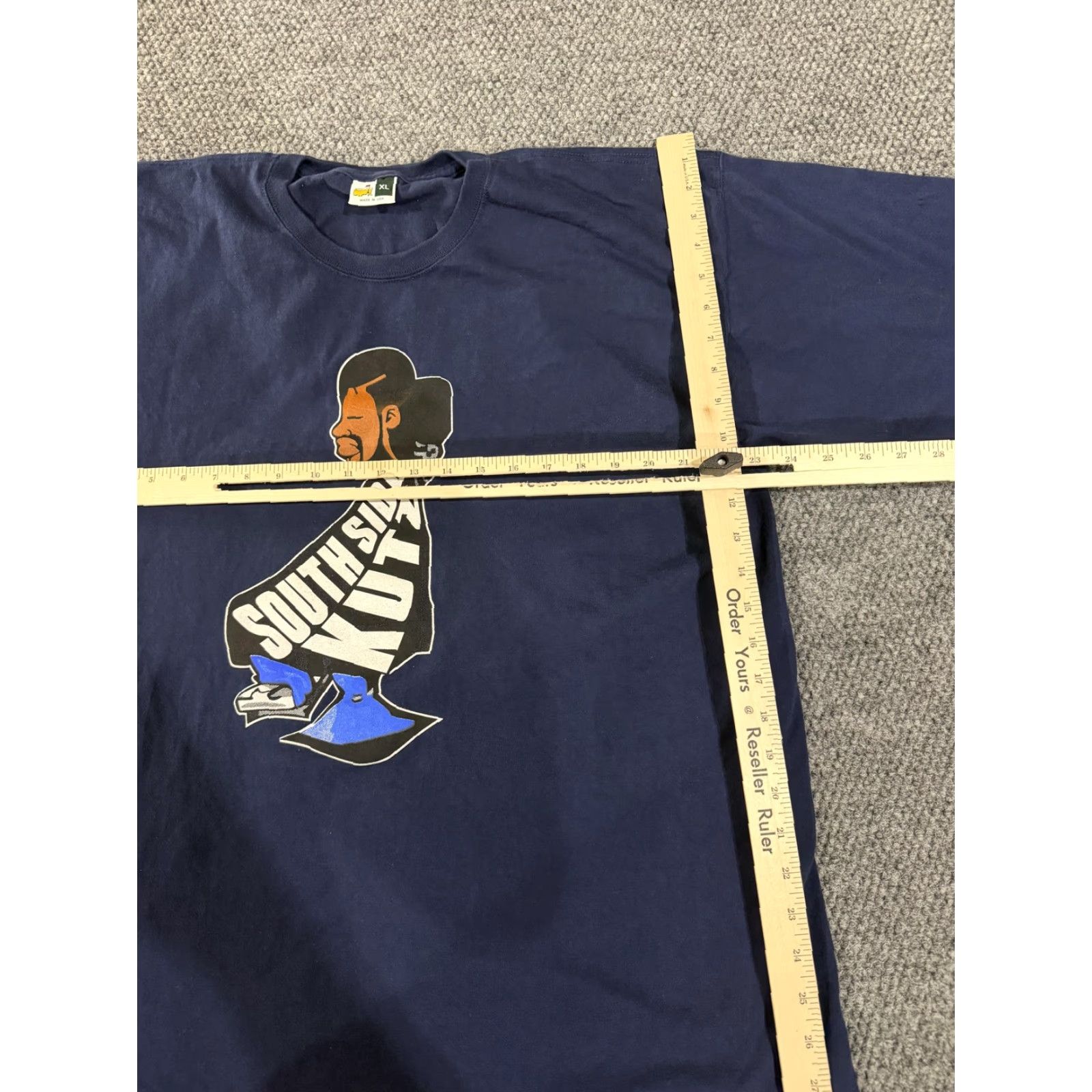Vintage Masters Shirt Mens XL Blue South Side Kutz Barber Graphic Golf Tee T-Shirt USA Size US XL / EU 56 / 4 - 5 Thumbnail