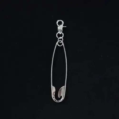 Other Punk Big Safety Pin Metal Pendant Keychain Size ONE SIZE - 6 Thumbnail